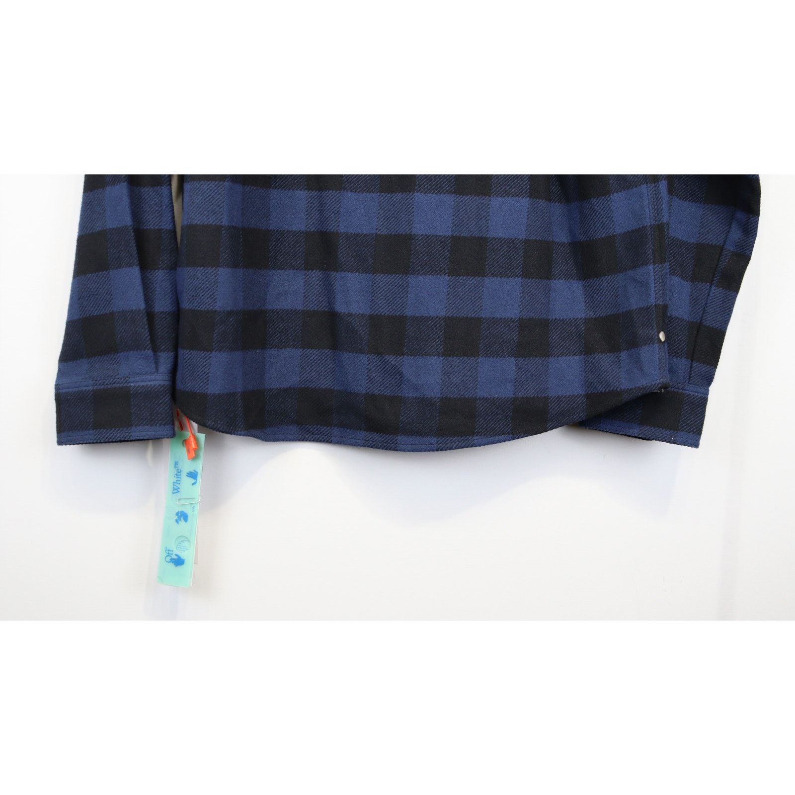 Off-White o1rshd1 Special Flannel Shirt in Black/Blue Size US M / EU 48-50 / 2 - 14 Thumbnail