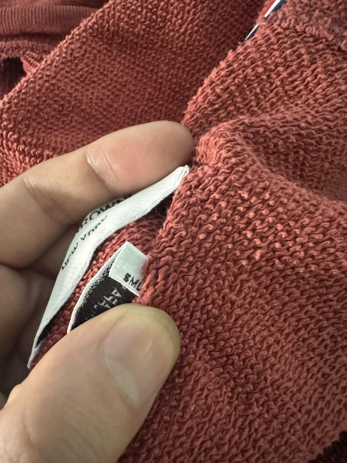 Thom Browne Burgundy zip up hoodie Size US S / EU 44-46 / 1 - 10 Thumbnail