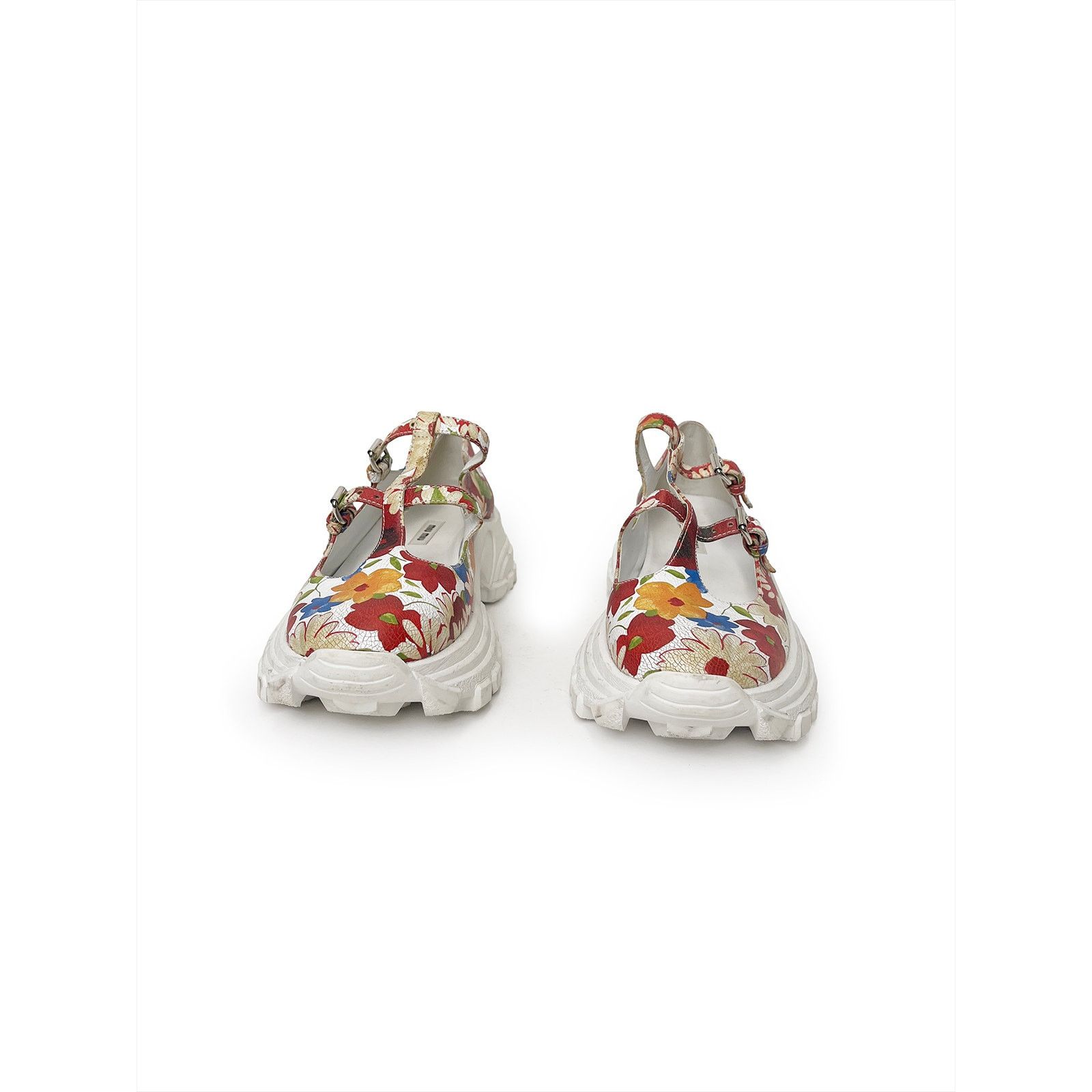 Miu Miu Floral utility sandal/open sneaker Size US 8.5 / IT 38.5 - 2 Thumbnail