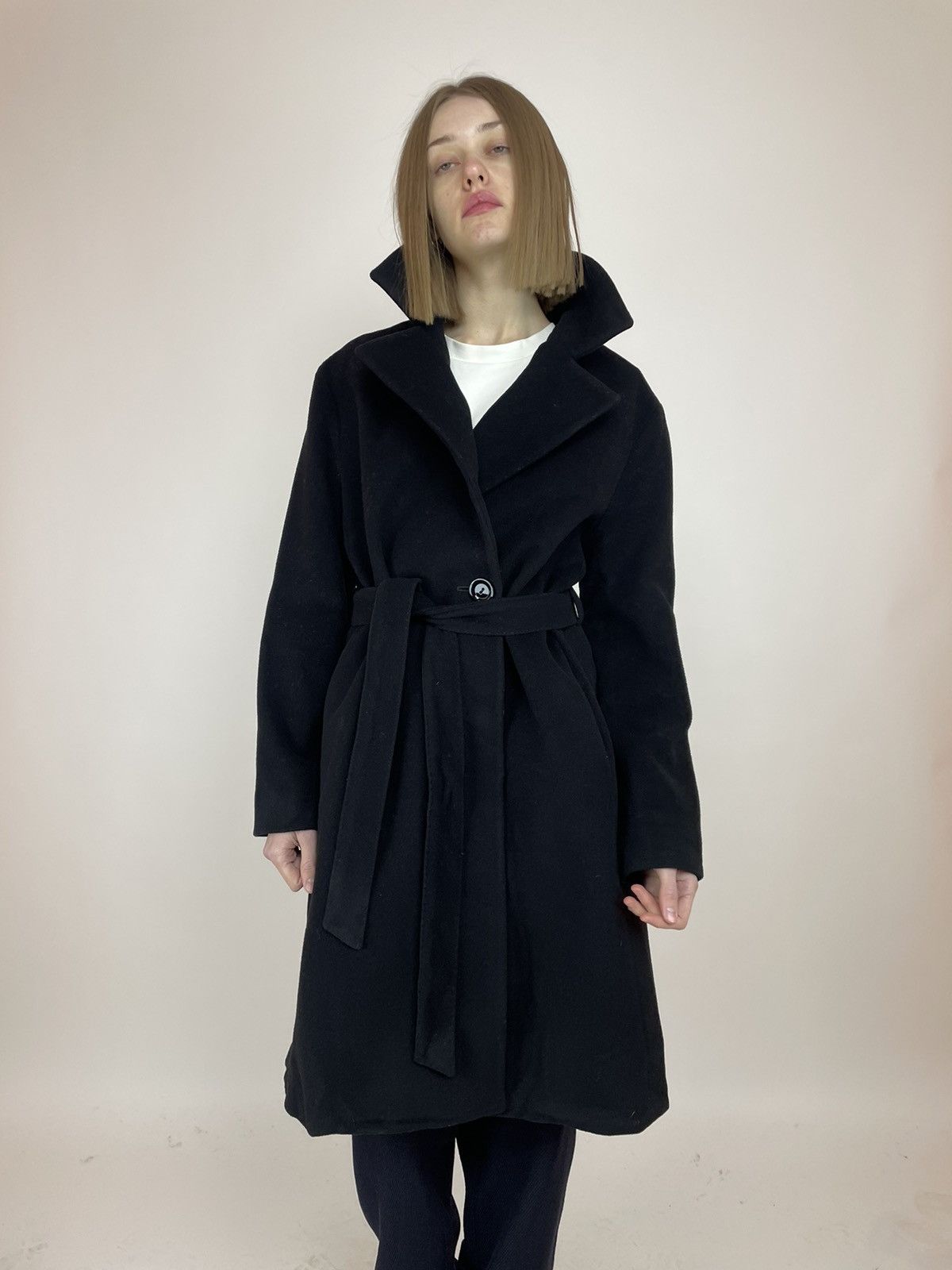 Cinzia Rocca CINZIA ROCCA Wool/Cashmere Belted coat Womens size US 10 Size L / US 10 / IT 46 - 7 Thumbnail