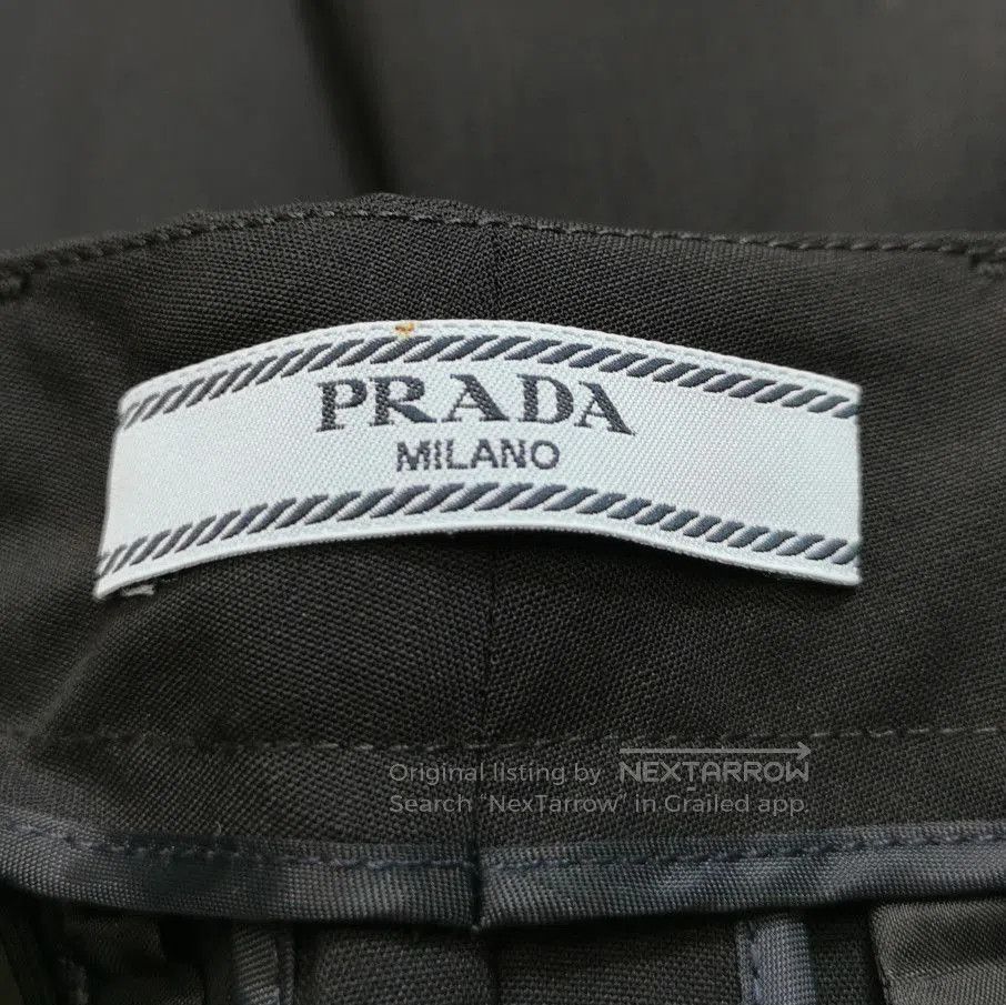 Prada Prada Wool Trousers in Classic Black . Size 37" - 4 Thumbnail