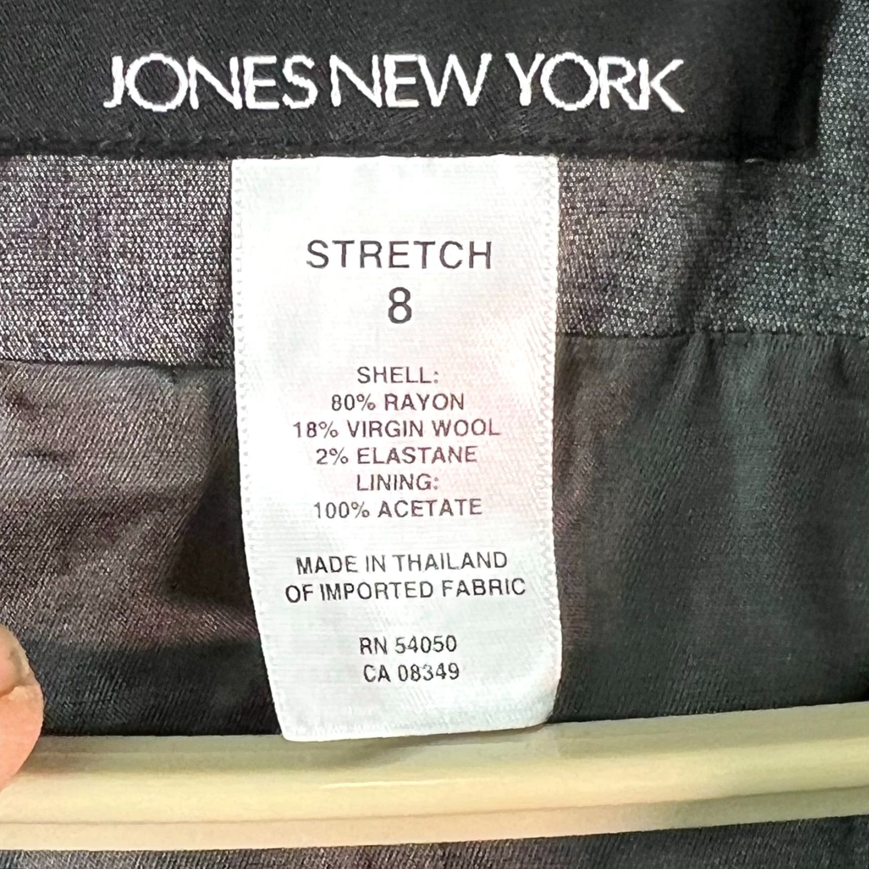Jones New York Jones New York Blazer Shirt Womens 8 Gray Two-Button Notch Collar Regular Long Sleeve Geometric 90s? Size M / US 6-8 / IT 42-44 - 4 Thumbnail