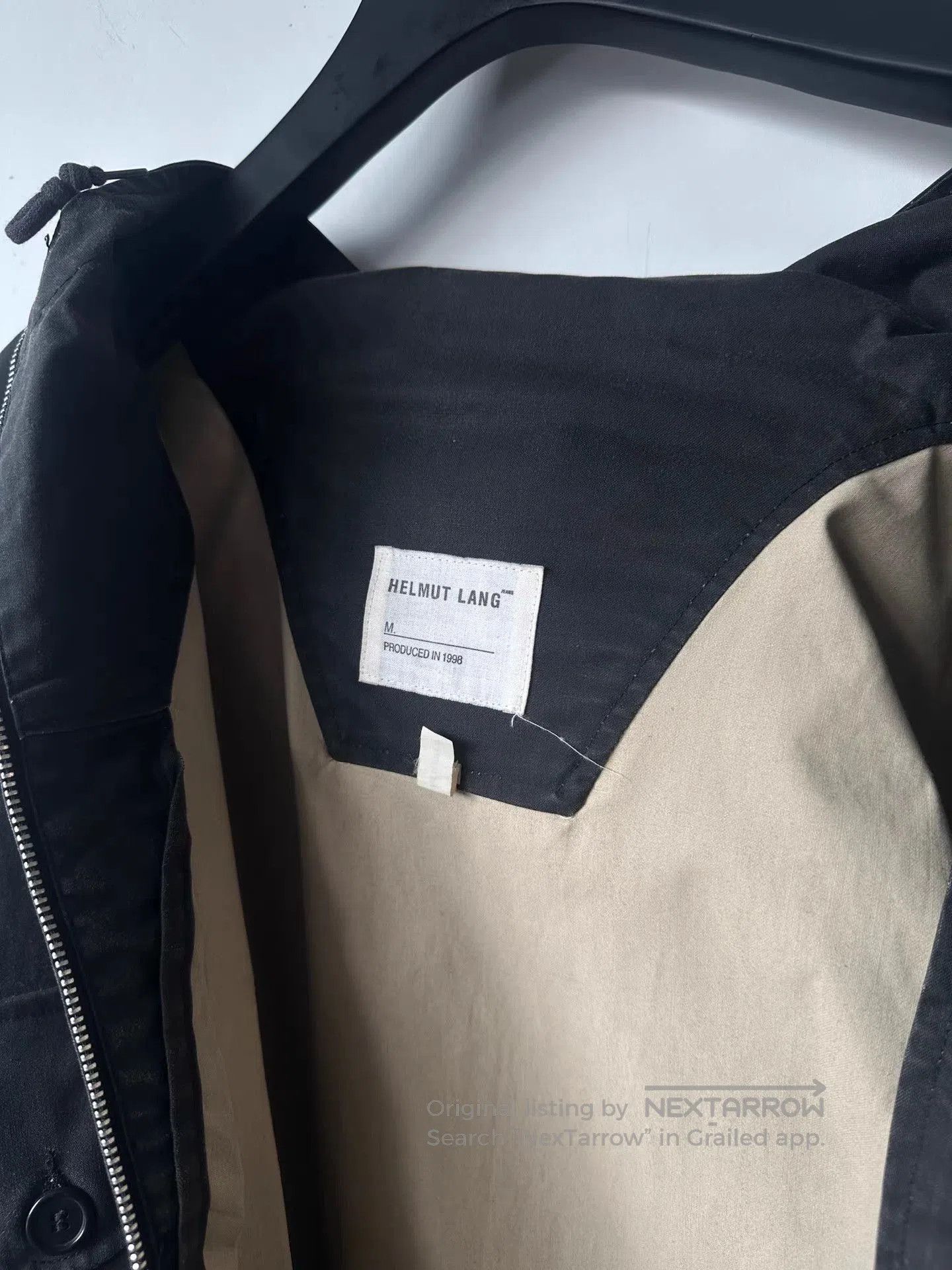 Helmut Lang Black Hooded Utility Jacket with Pockets. Size US M / EU 48-50 / 2 - 6 Thumbnail