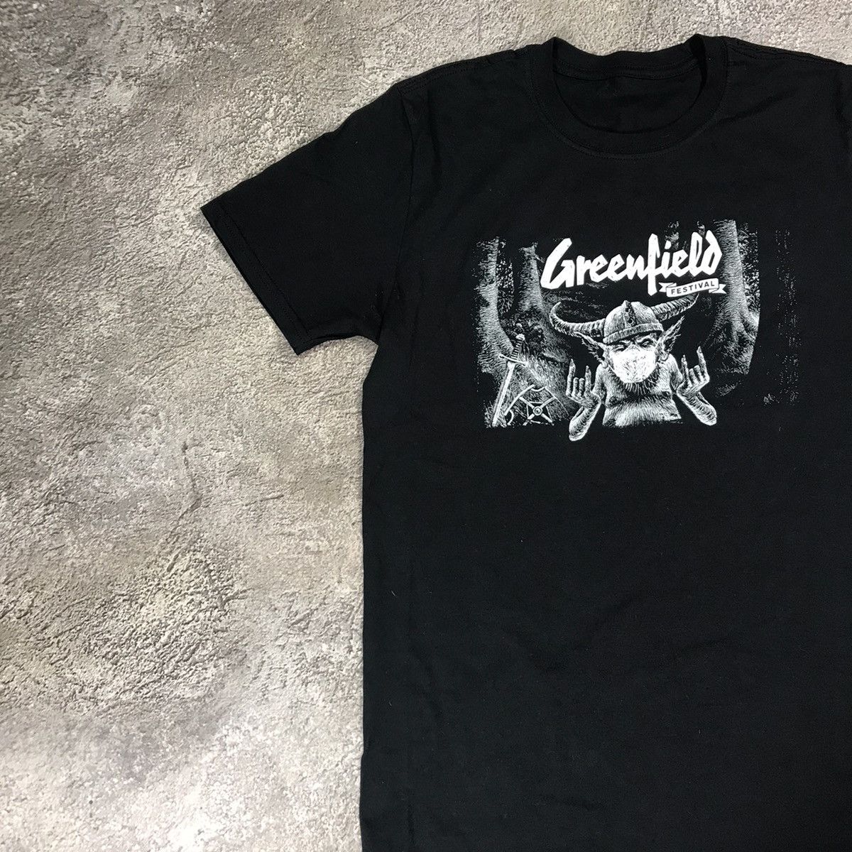 Vintage Vintage Y2K Greenfield Graphic Tee Band Goblin Grunge Slim M Size US M / EU 48-50 / 2 - 4 Thumbnail
