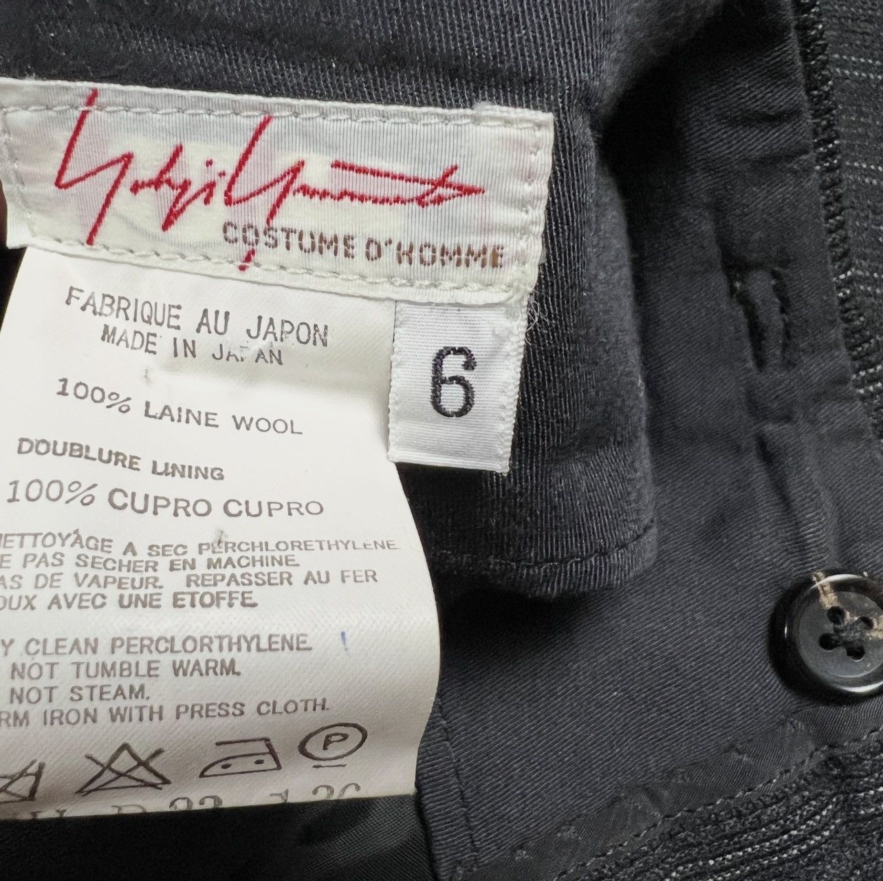 Yohji Yamamoto Yohji Yamamoto Costume D’Homme Pinstripe Wool Suit Archive Size 46R - 14 Thumbnail