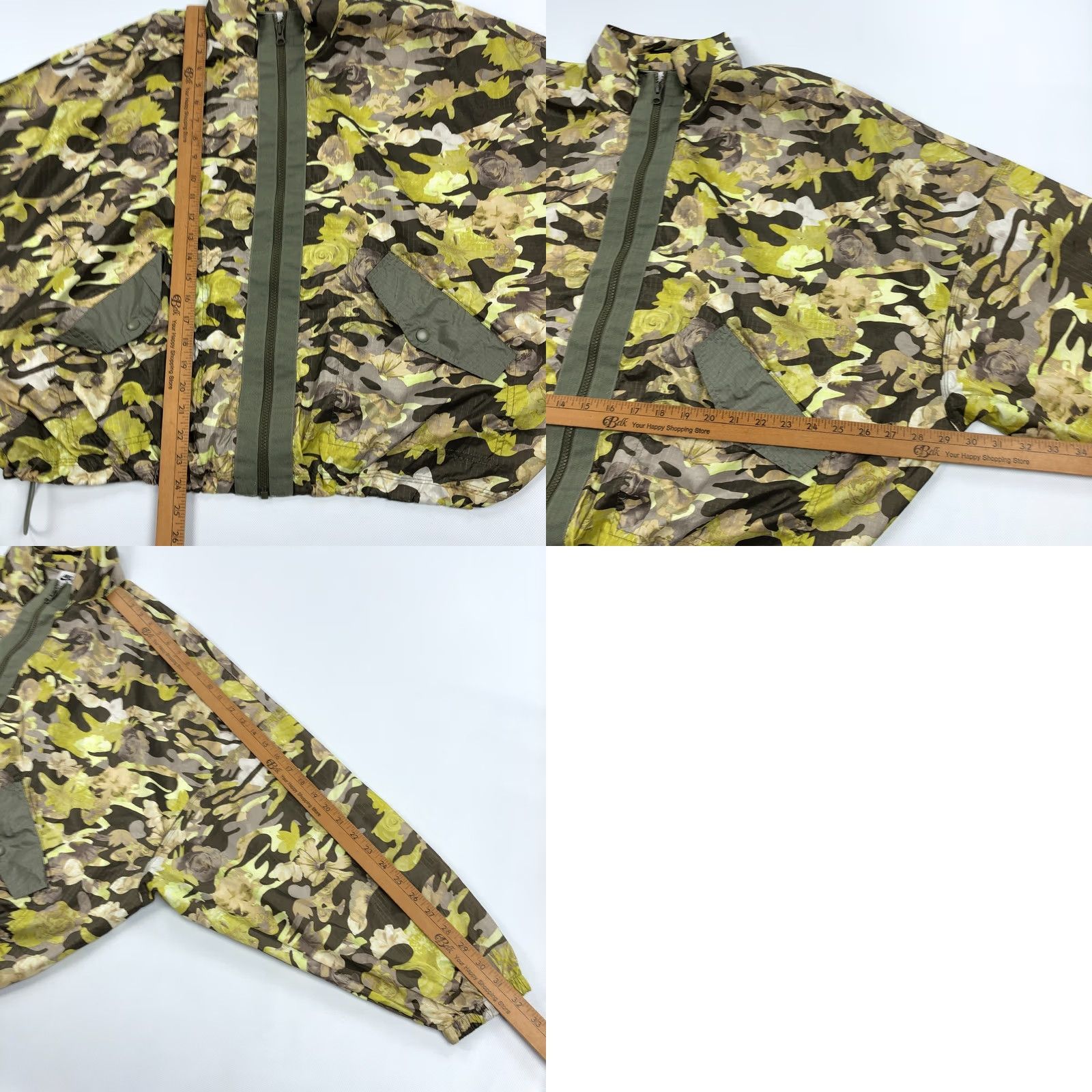Nike Nike Track Jacket Windbreaker Women's 2XL Floral Cropped Polyester Zip Activewear Running Windbreaker Size XXL / US 16-18 / IT 52-54 - 8 Thumbnail