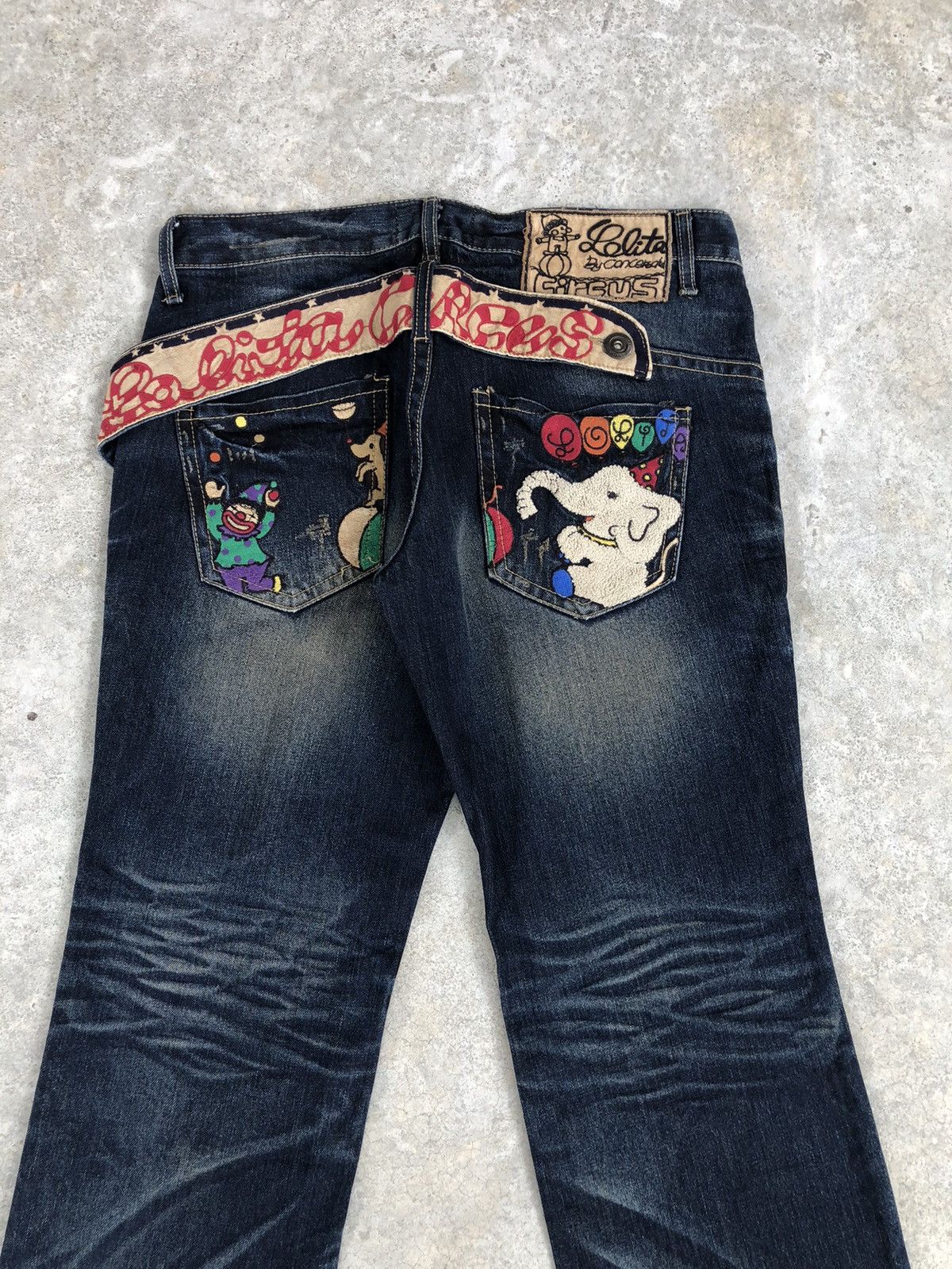 Japanese Brand Yoshitomo Nara Lolita Circus Flared Jeans Distressed Jeans Size US 34 / EU 50 - 8 Thumbnail