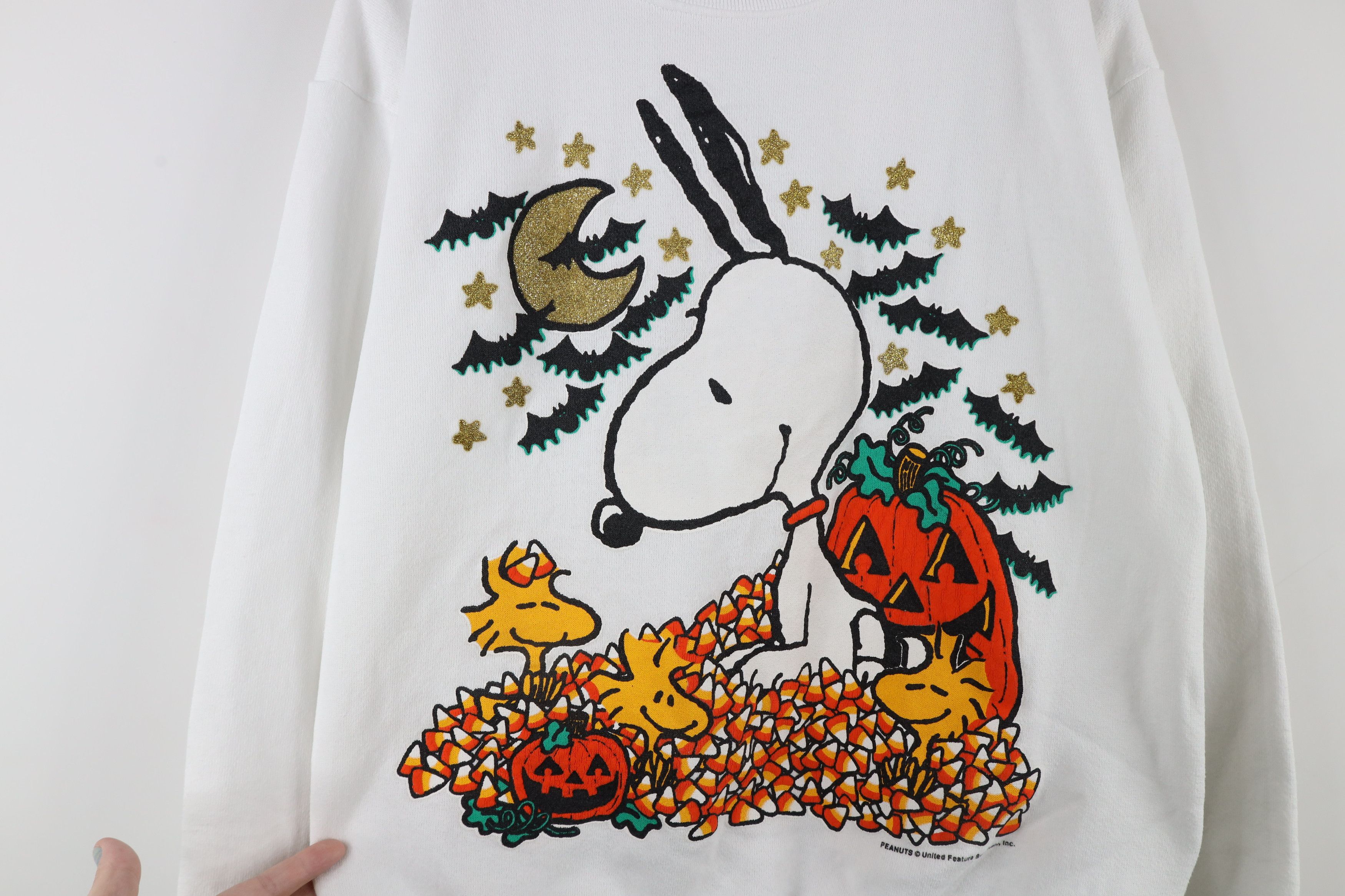 Vintage Vintage 90s Peanuts Snoopy Crewneck Sweatshirt White USA Size M / US 6-8 / IT 42-44 - 4 Thumbnail