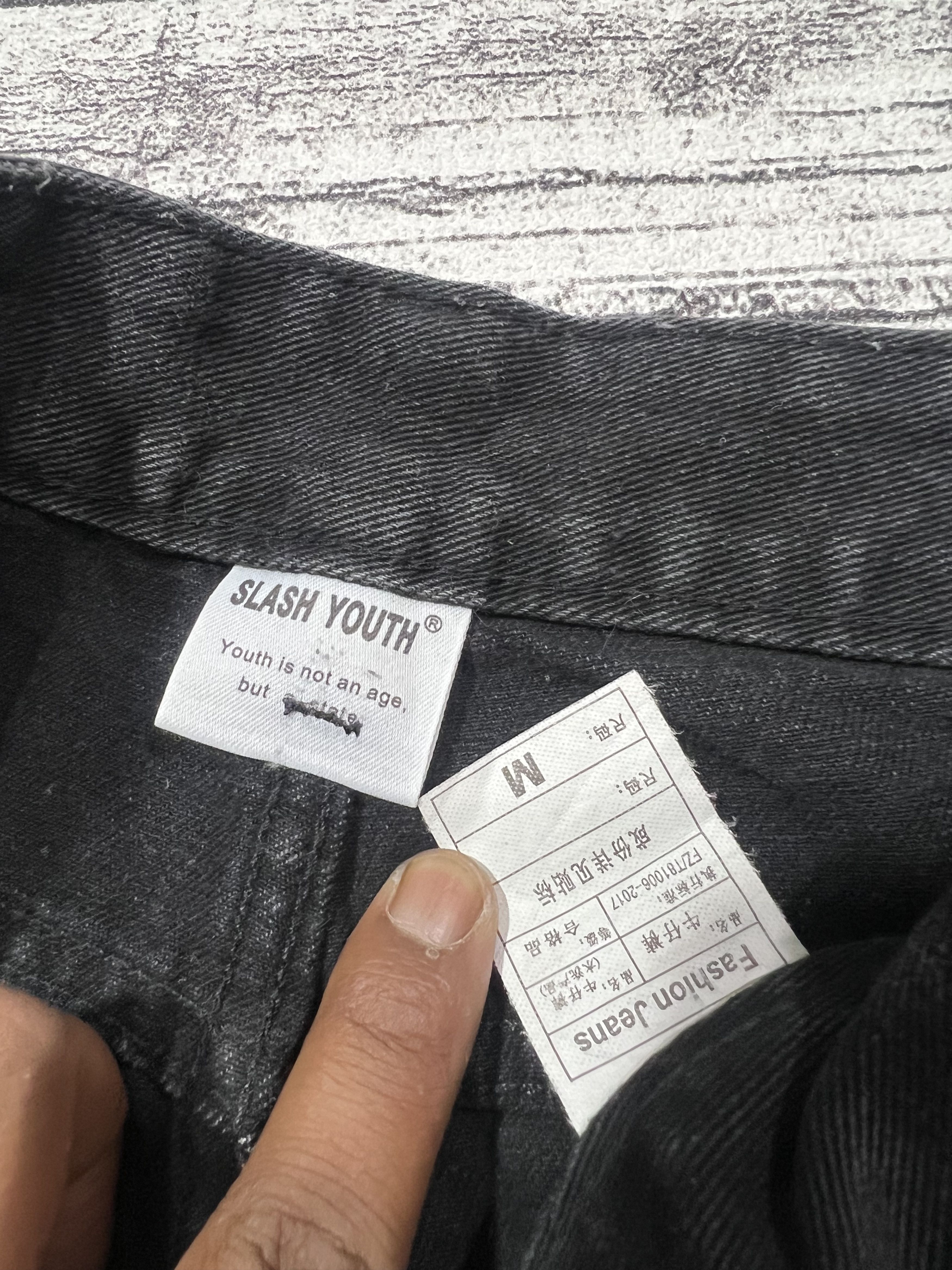 Japanese Brand 2000s Y's Cross Leather Studded Bootcut Flare y2k Lgb Ifsix Size US 27 - 10 Thumbnail