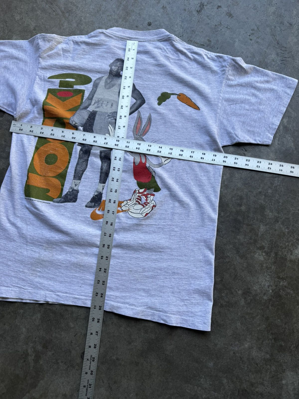 Nike × Vintage Vintage 1991 Space Jam Michael Jordan Graphic Sports Tee Size US M / EU 48-50 / 2 - 8 Thumbnail