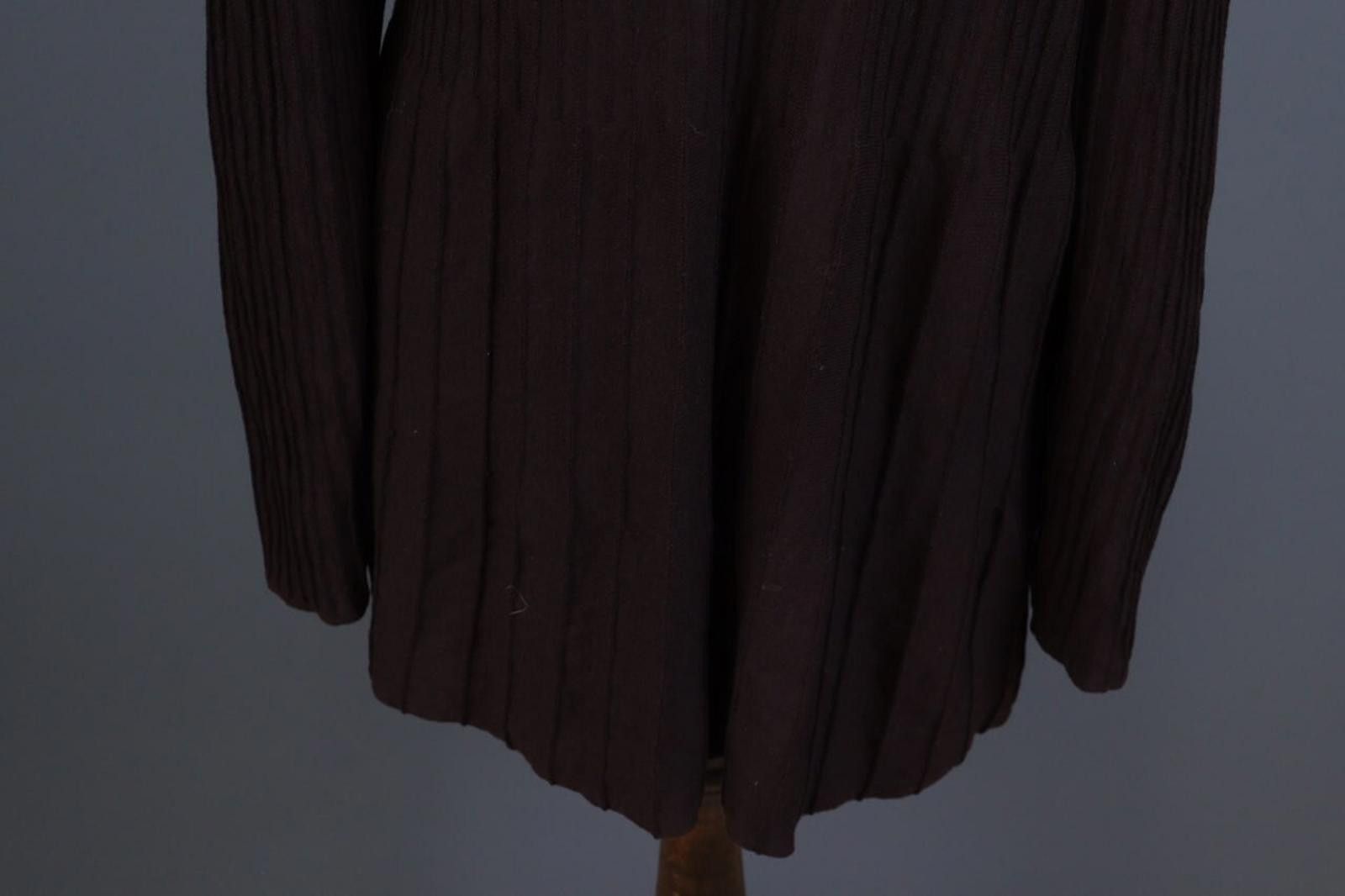 Eileen Fisher Eileen Fisher Brown Ribbed Wool Cardigan Sweater Size 1X Size XL / US 12-14 / IT 48-50 - 10 Thumbnail