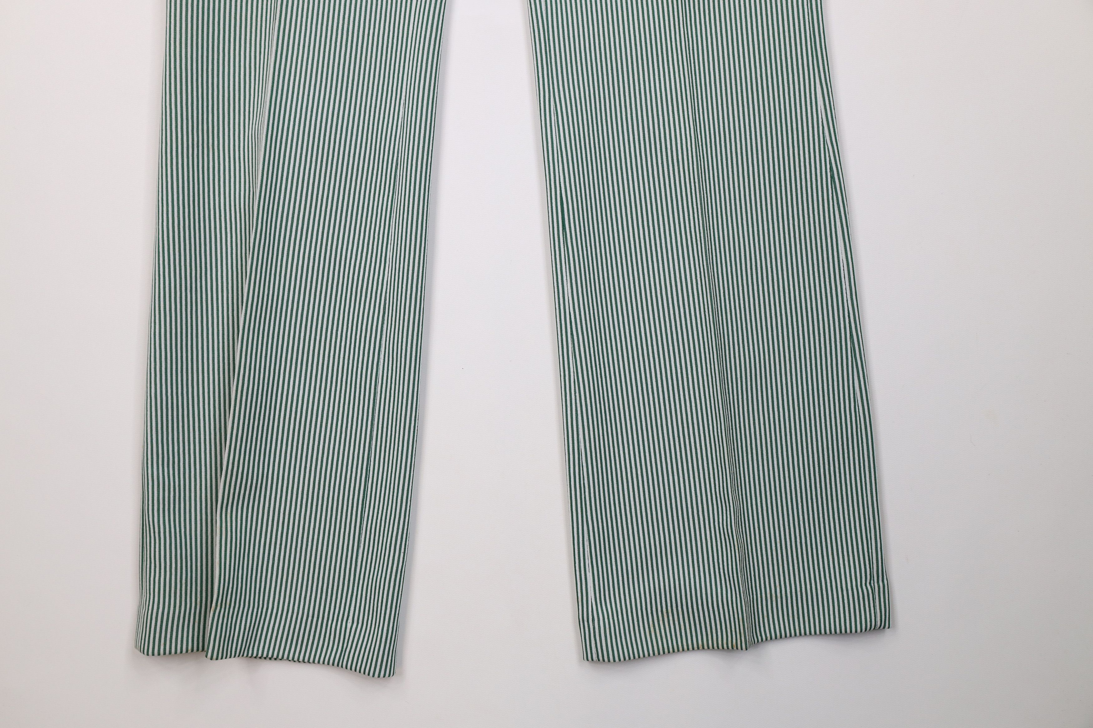 Vintage Vintage 70s Streetwear Knit Bell Bottoms Pants Green USA Size US 34 / EU 50 - 4 Thumbnail