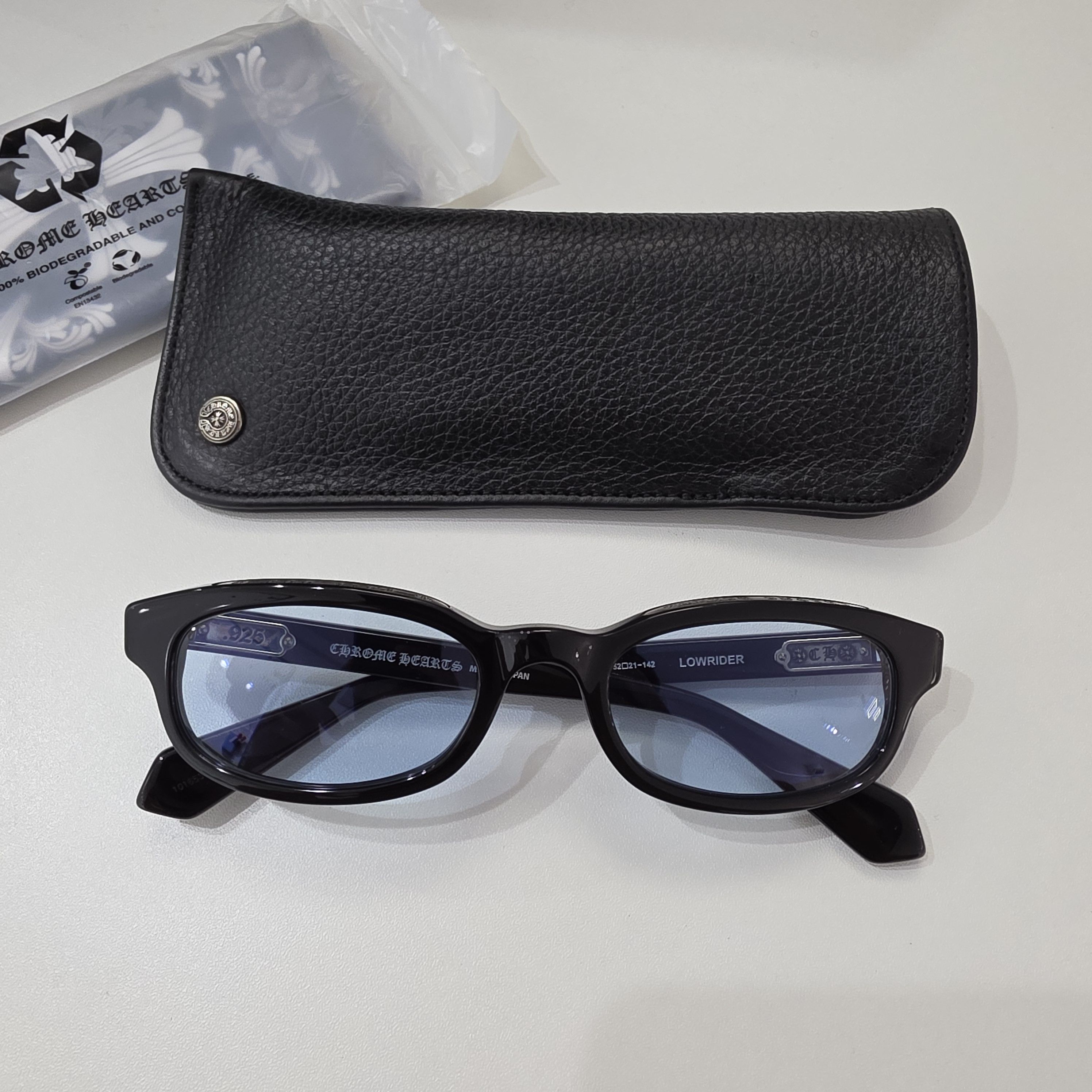 Chrome Hearts LOWRIDER純正レザーケース Chrome Hearts Chrome Hearts Lowrider 52 Blue Lenses | Grailed