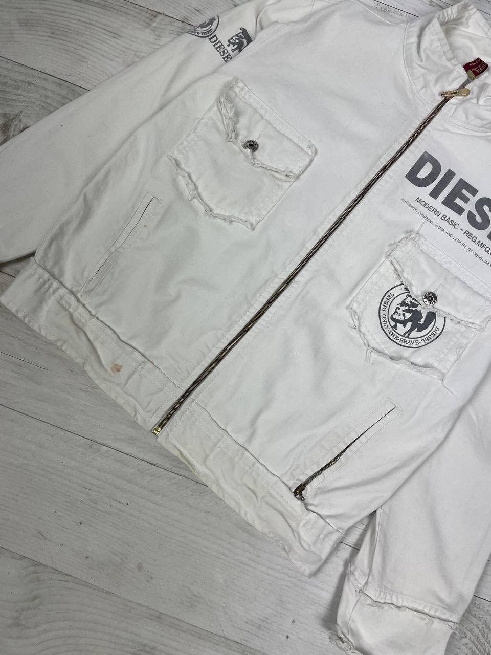 Diesel Vintage Diesel Denim Jacket Big Logo Y2K Japan Size US S / EU 44-46 / 1 - 6 Thumbnail