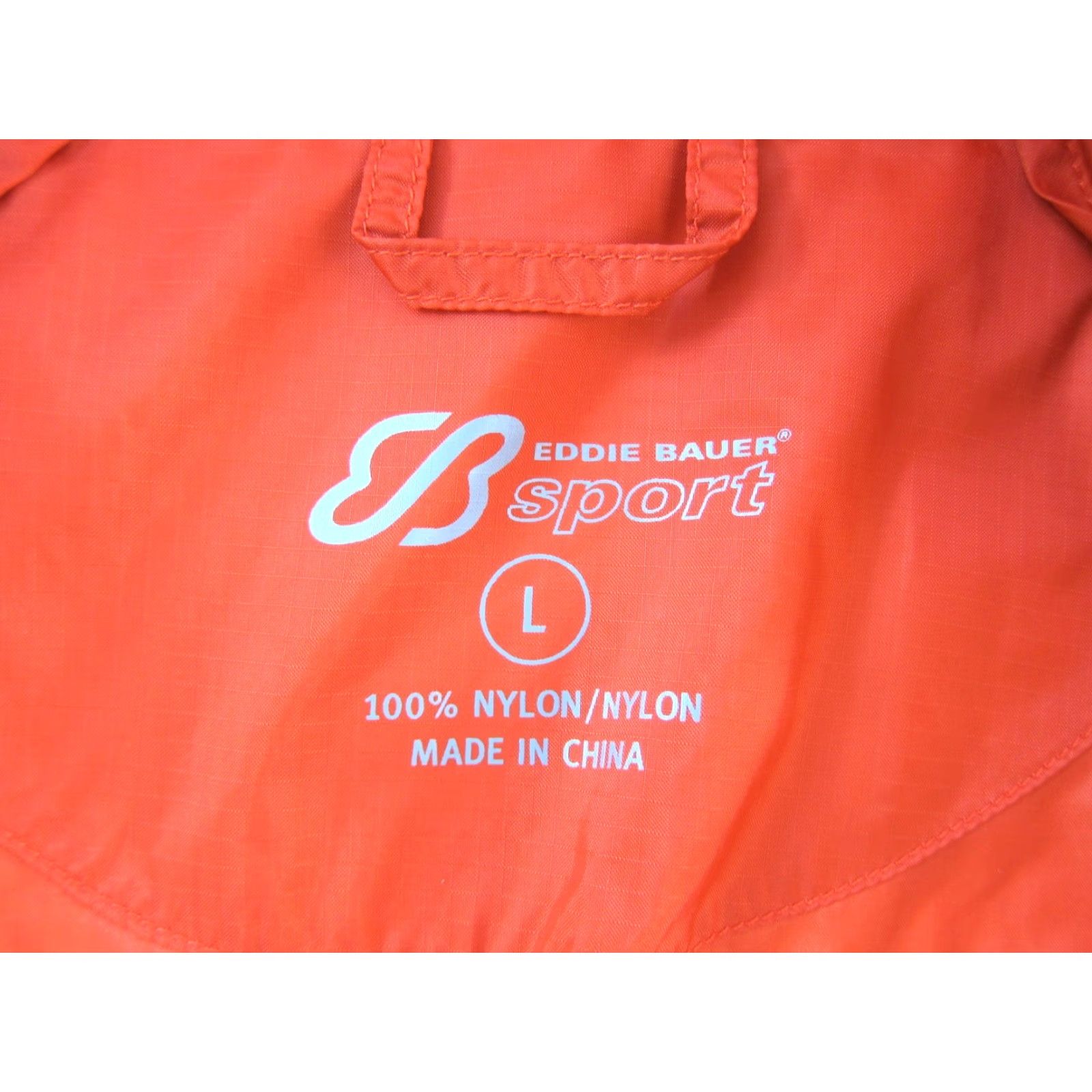 Eddie Bauer Eddie Bauer Windbreaker Jacket Womens Nylon Orange L Lightweight Full Zip Pocket Thumb Hole Size L / US 10 / IT 46 - 4 Thumbnail
