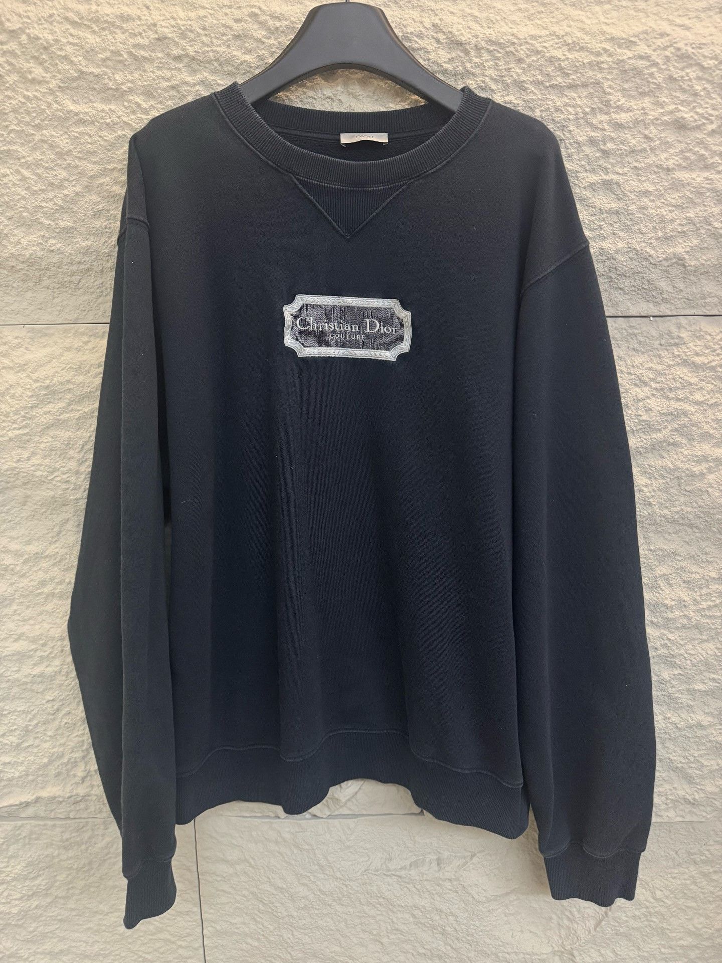 Dior Dior Embroidered Logo Black Sweatshirt Size US XL / EU 56 / 4 - 1 Thumbnail