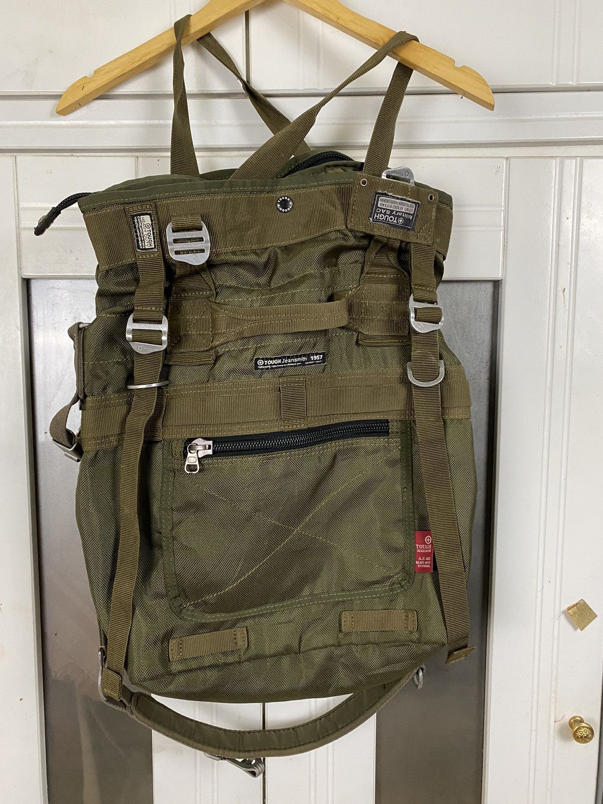 image of Tough Jeans Inc Military Bags in Green, Men's