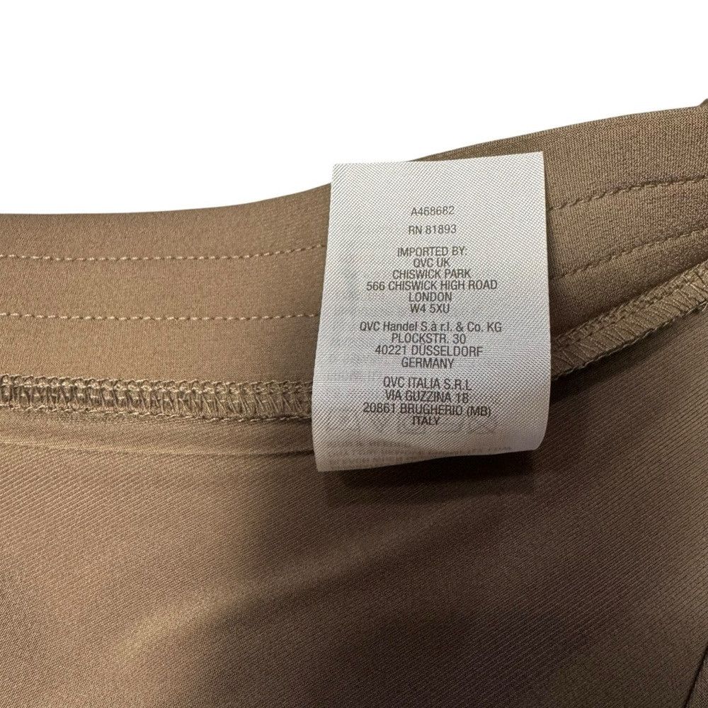 Other New Susan Graver Liquid Knit Regular Slim Leg Ankle Tan Pan Size 42" / US 20 - 8 Thumbnail