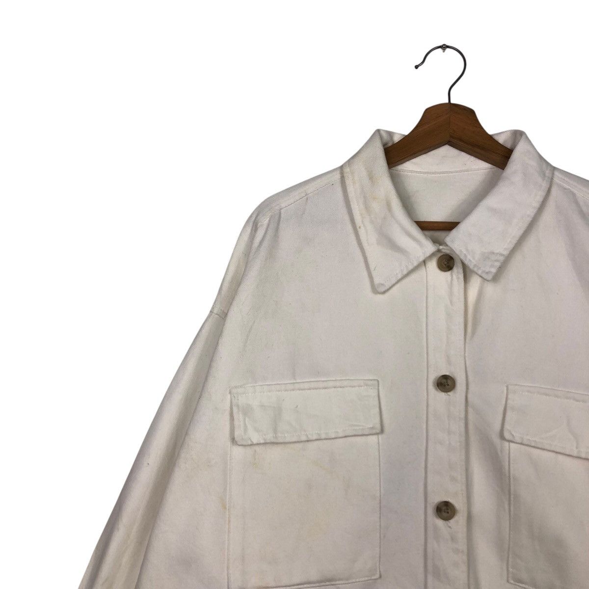 Japanese Brand 📌Vintage Cropped Trucker Biker Jacket Gu Japan Issey Miyake Size US XXL / EU 58 / 5 - 8 Thumbnail
