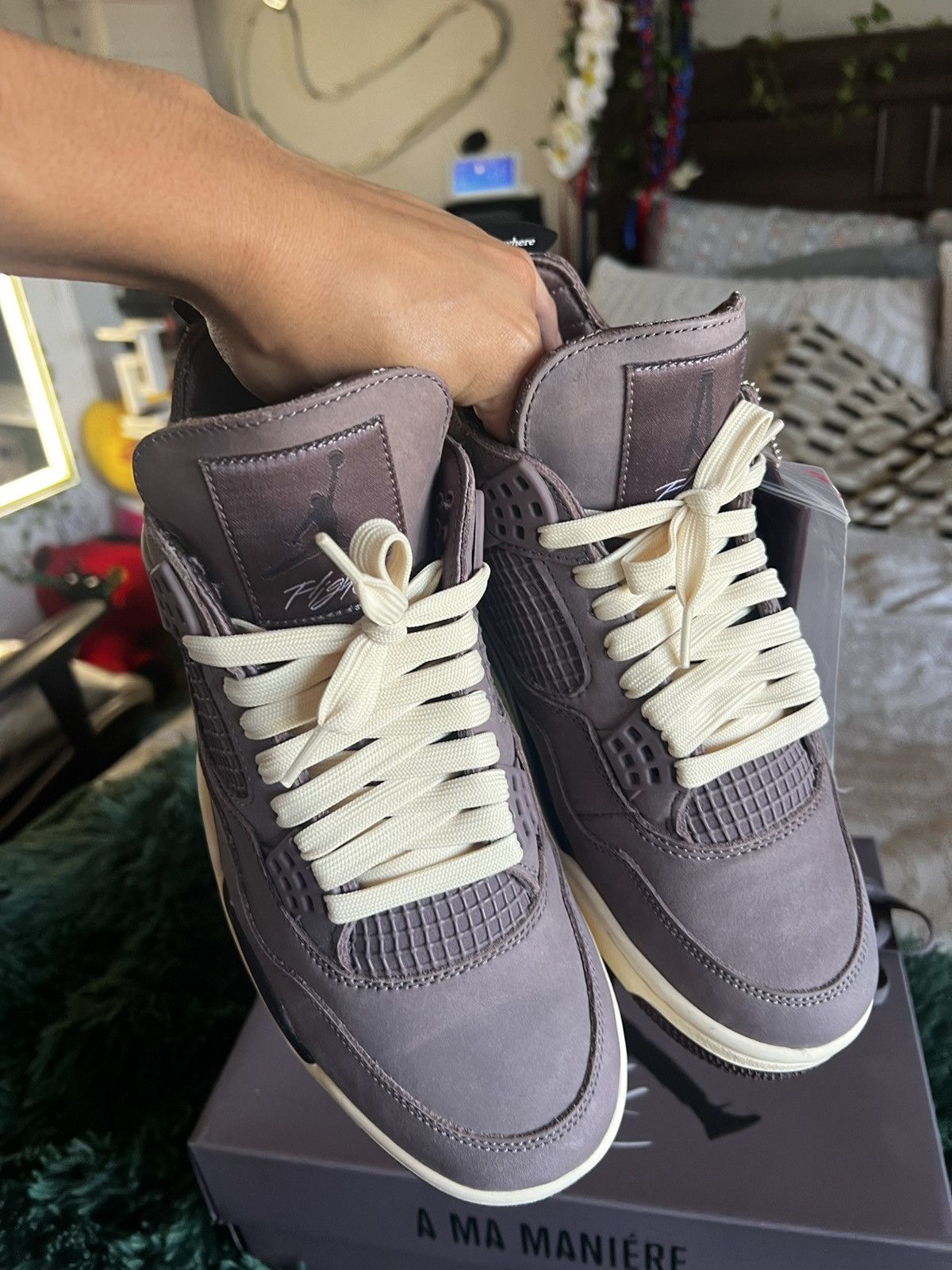 A Ma Maniere × Jordan Brand A Ma Maniére x Air Jordan 4 Retro ‘Violet Ore’ Size 8.5 Size US 8.5 / EU 41-42 - 2 Thumbnail
