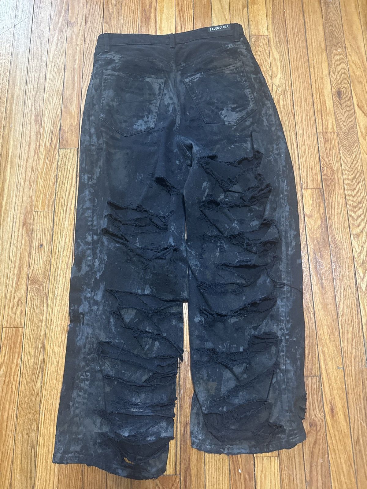 Balenciaga Balenciaga Super Destroyed Distressed Jeans in Black Size US 36 / EU 52 - 5 Thumbnail