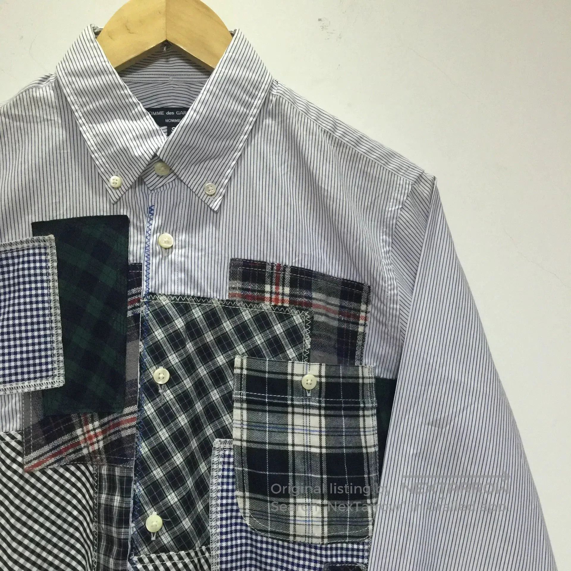 Comme des Garcons Homme Plus Comme des Garçons Patchwork Stripe Shirt. Size US S / EU 44-46 / 1 - 3 Thumbnail