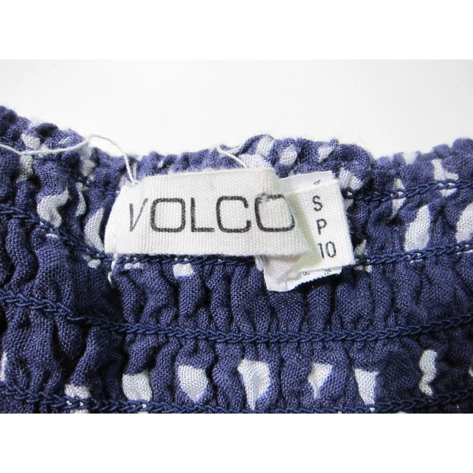 Volcom Volcom Dress Maxi Blue White Strapless Fringe Hippy 100% Rayon Women S Size S / US 4 / IT 40 - 3 Thumbnail