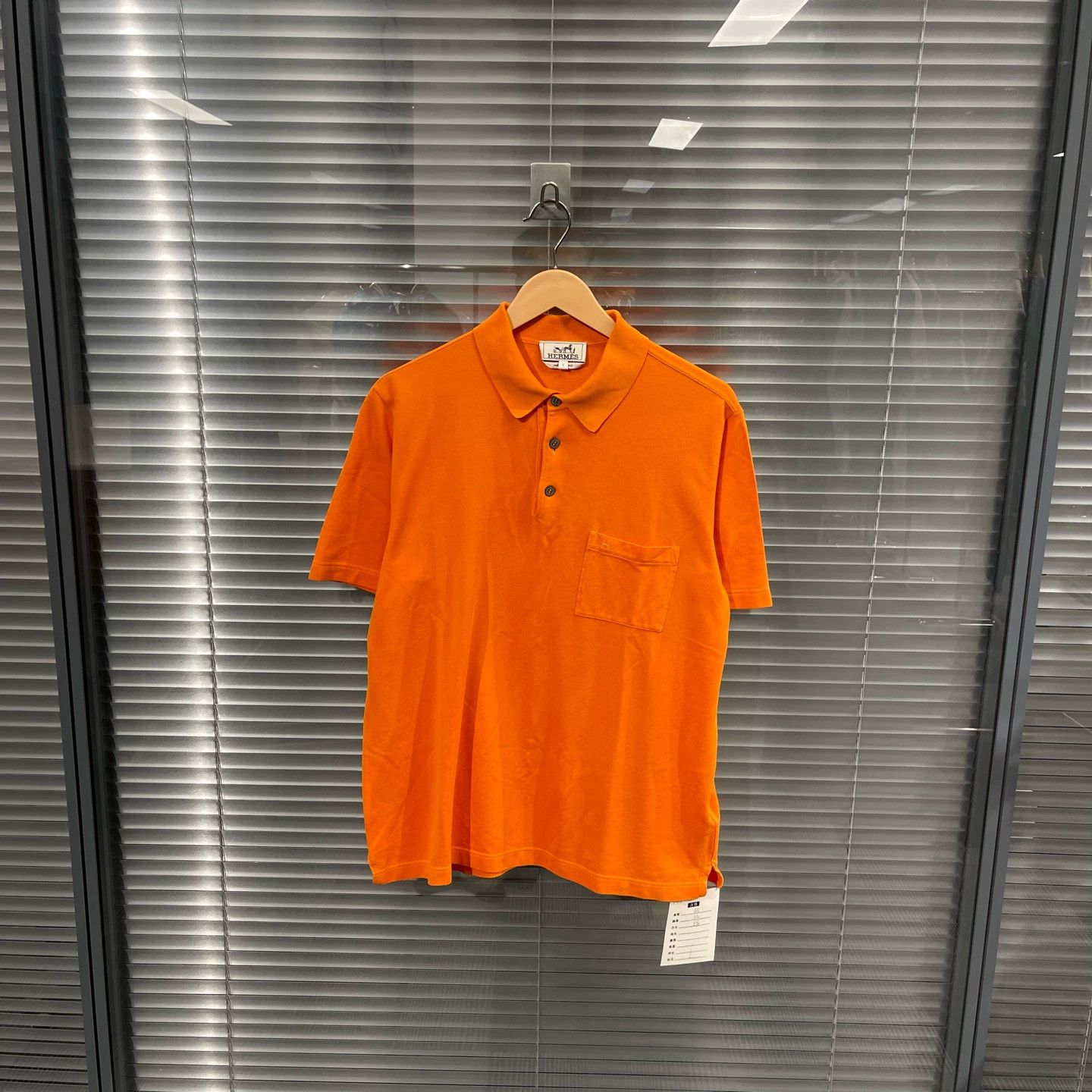 Hermes Hermes Orange Pocket Embroidery Polo Shirt L Size US L / EU 52-54 / 3 - 1 Thumbnail