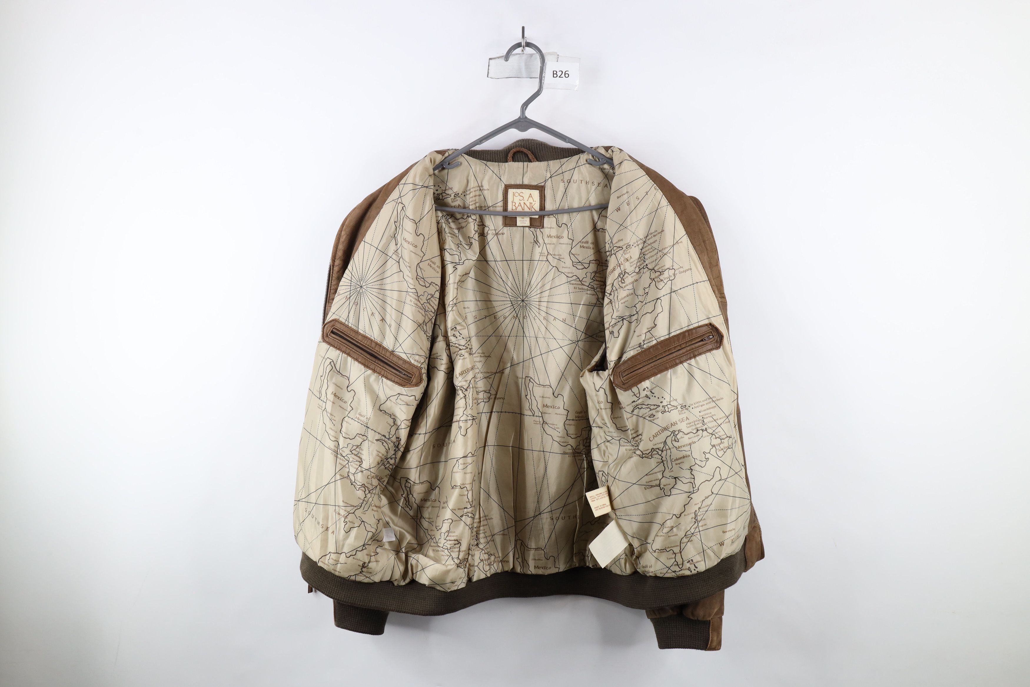 Vintage Vintage 90s Streetwear Leather Flight Bomber Jacket Brown Size US XL / EU 56 / 4 - 6 Thumbnail