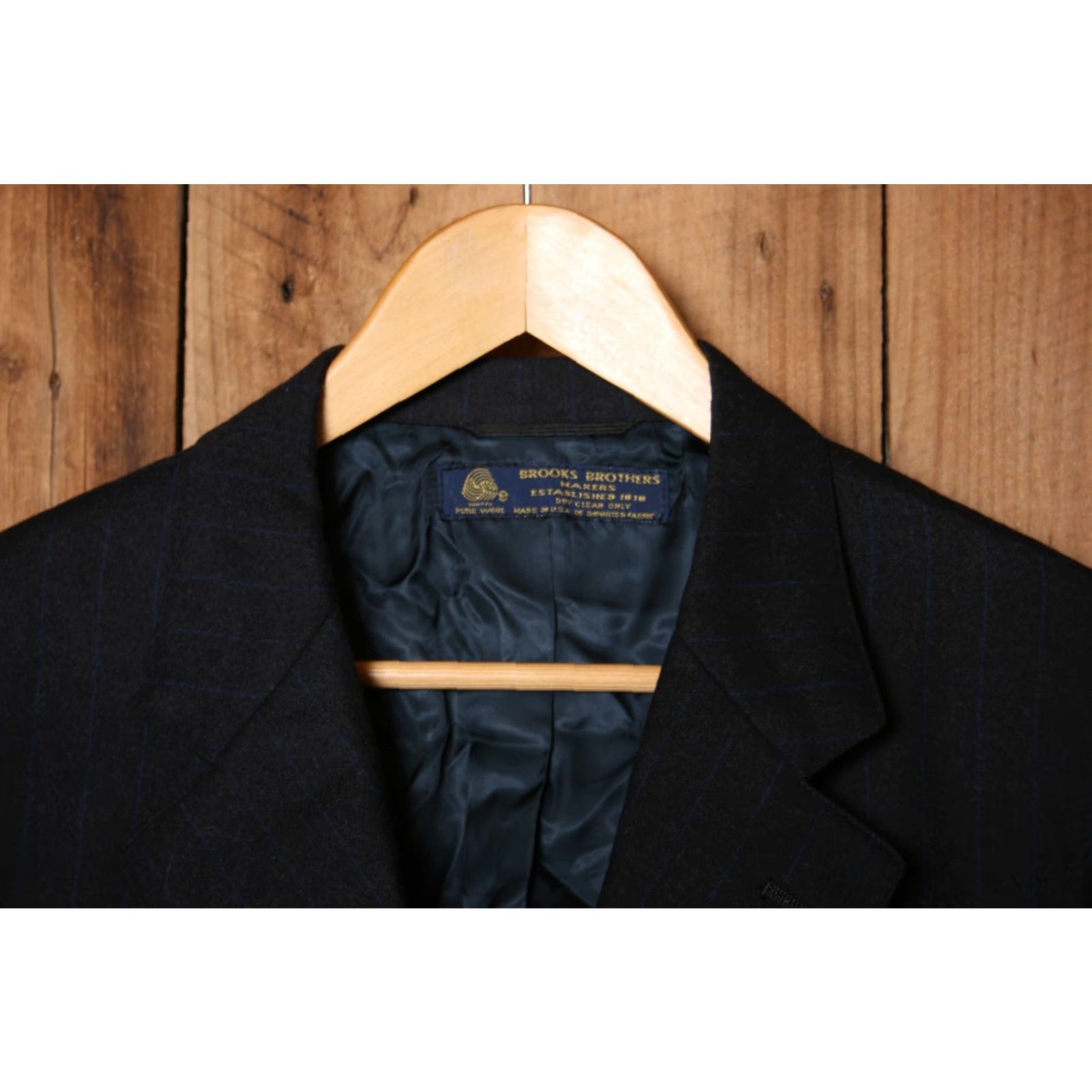 Brooks Brothers VINTAGE Brooks Brothers Sport Coat Three-Button Single-Breasted Wool Blue 46R Mens Size US S / EU 44-46 / 1 - 2 Thumbnail