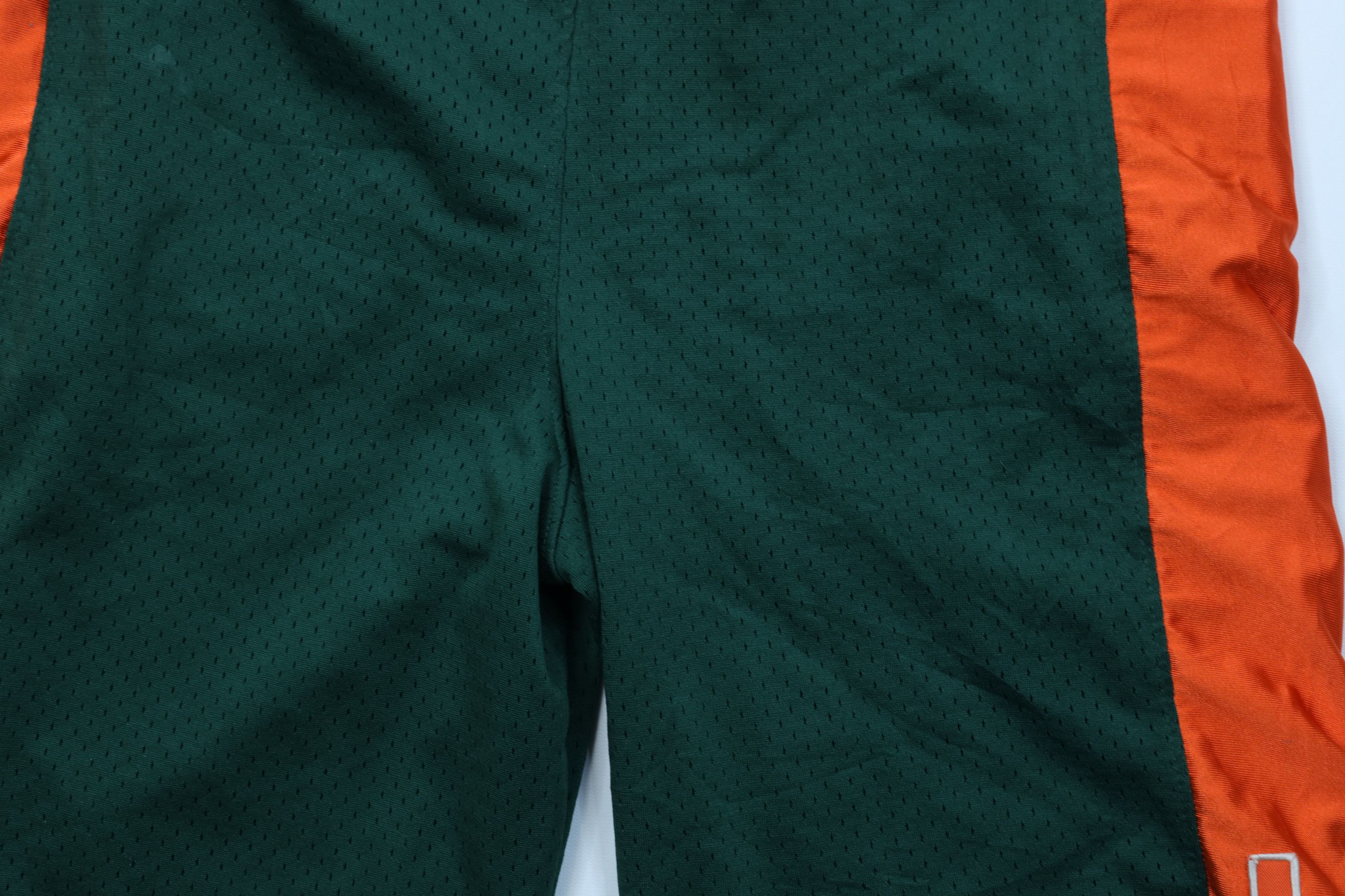 Vintage Vintage University of Miami Hurricanes Mesh Gym Shorts Size US 34 / EU 50 - 14 Thumbnail