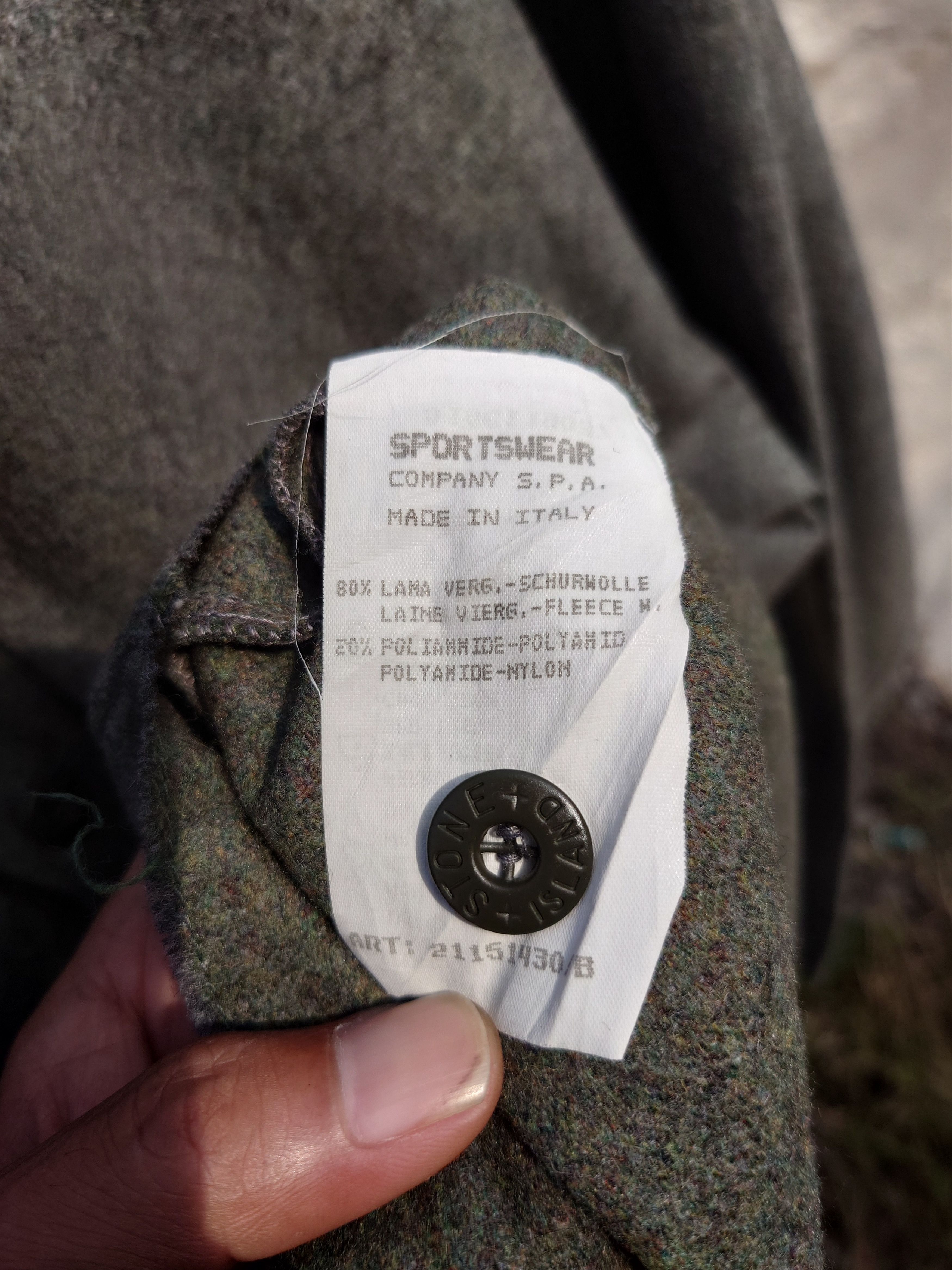 Stone Island Rare Stone Island AW 1994 Wool Field Jacket For Collector Size US L / EU 52-54 / 3 - 4 Thumbnail
