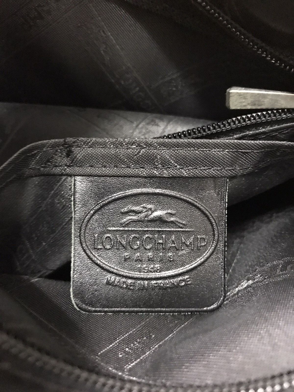 Leather Handbag Longchamp Black