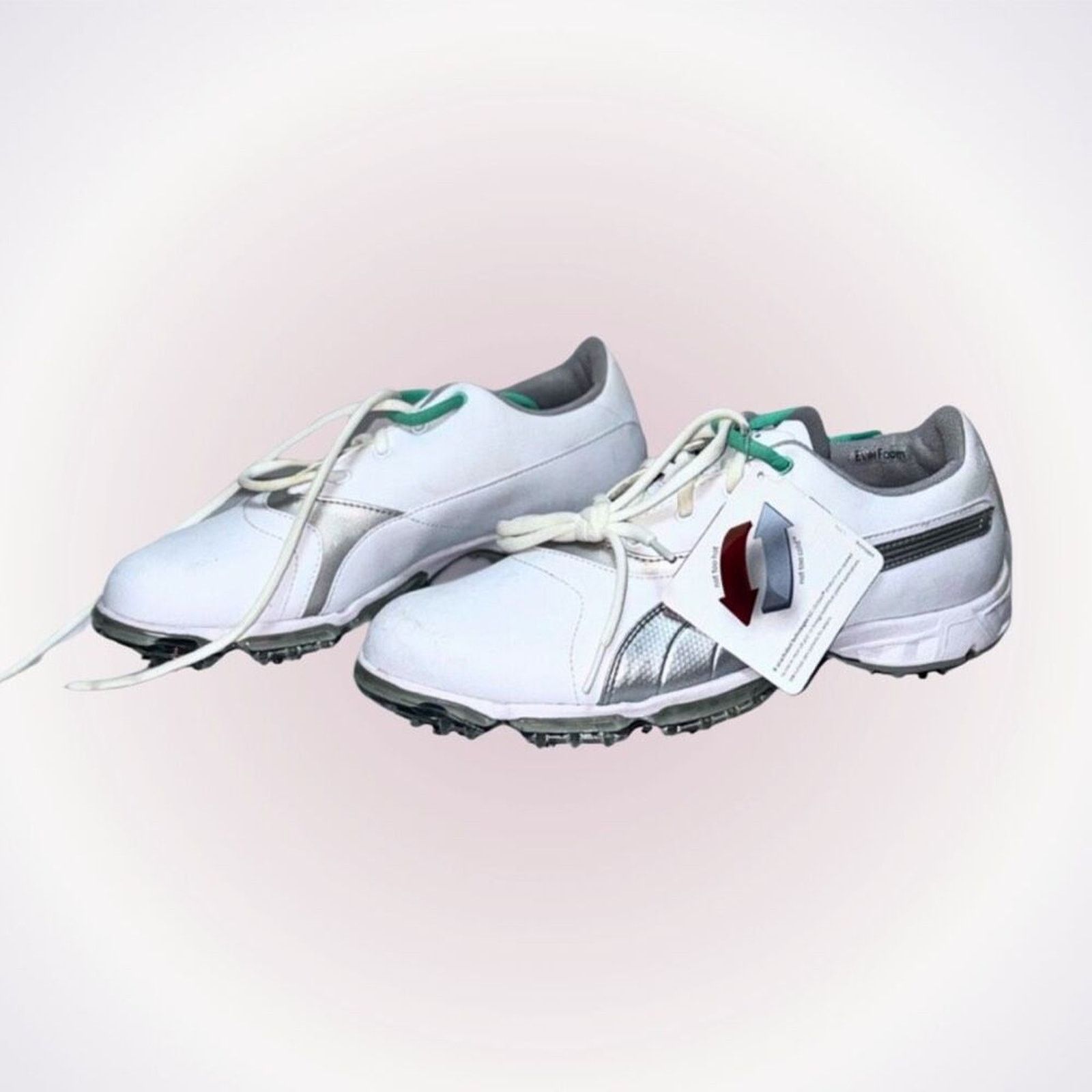 Puma Puma white and teal spiked golf shoes | Sz 9.5, NWT Size US 9.5 / IT 39.5 - 1 Thumbnail