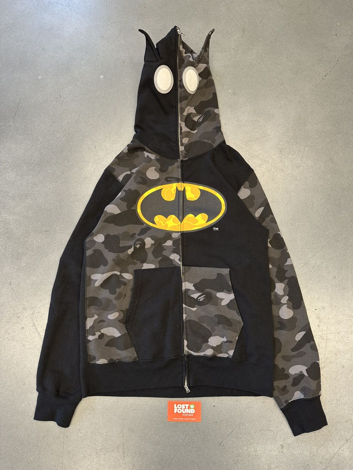 Bape Dc Comics Bape x DC Batman Color Camo Full Zip Hoodie Grailed