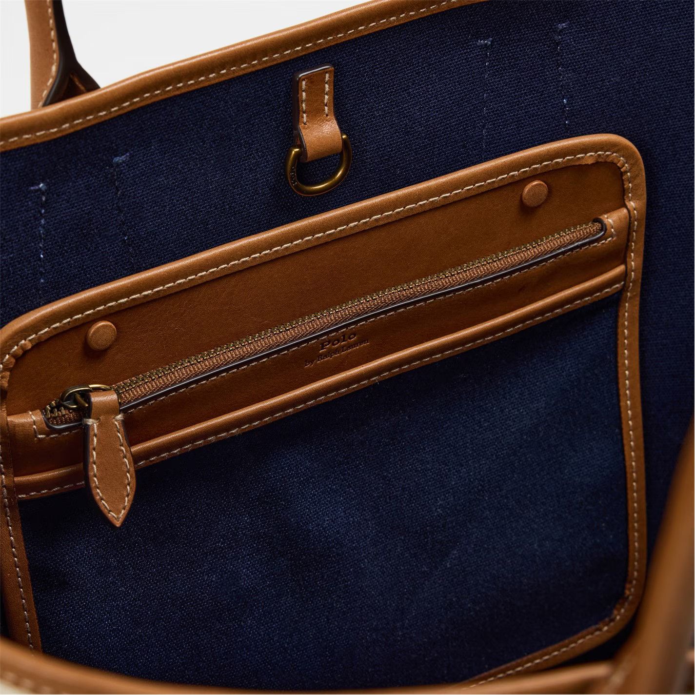 Polo Ralph Lauren o1g2r1mq0825 Size: OS / Bellport Medium Bag Natural/White Size ONE SIZE - 5 Thumbnail
