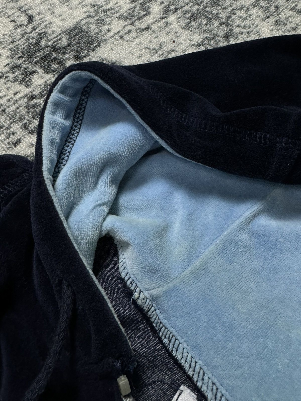 Japanese Brand × Vintage Vintage Fishbone Velvet Hoodie Vest Sleeveless Y2K STYLE 90s Size M / US 6-8 / IT 42-44 - 6 Thumbnail