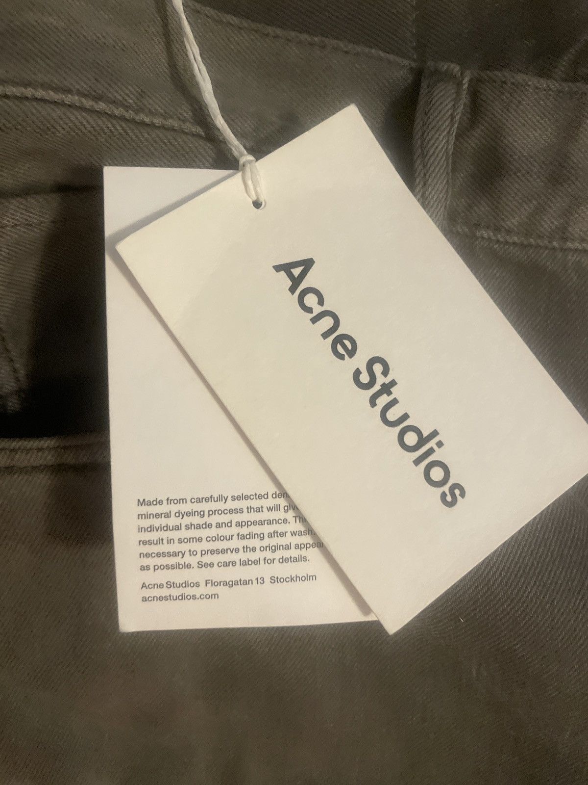 Acne Studios Acne Studios 2021M Jeans Anthracite Size US 33 - 4 Thumbnail
