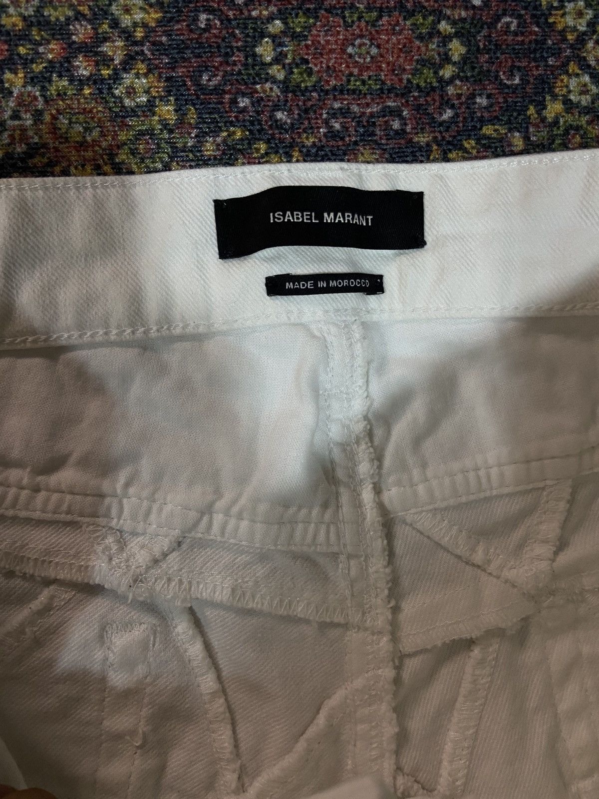 Designer × Isabel Marant Isabel Marant Rare Design White Denim Pant Size US 31 - 5 Thumbnail