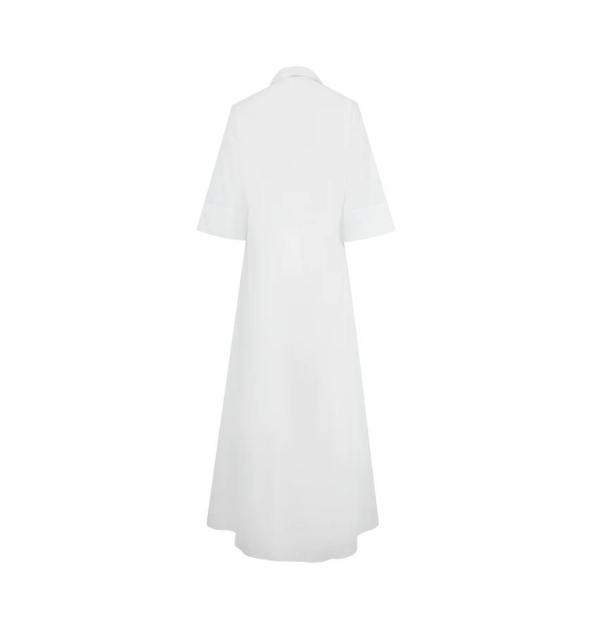 The Row o1h1sh11225 Eveline Dress in White Size S / US 4 / IT 40 - 2 Thumbnail