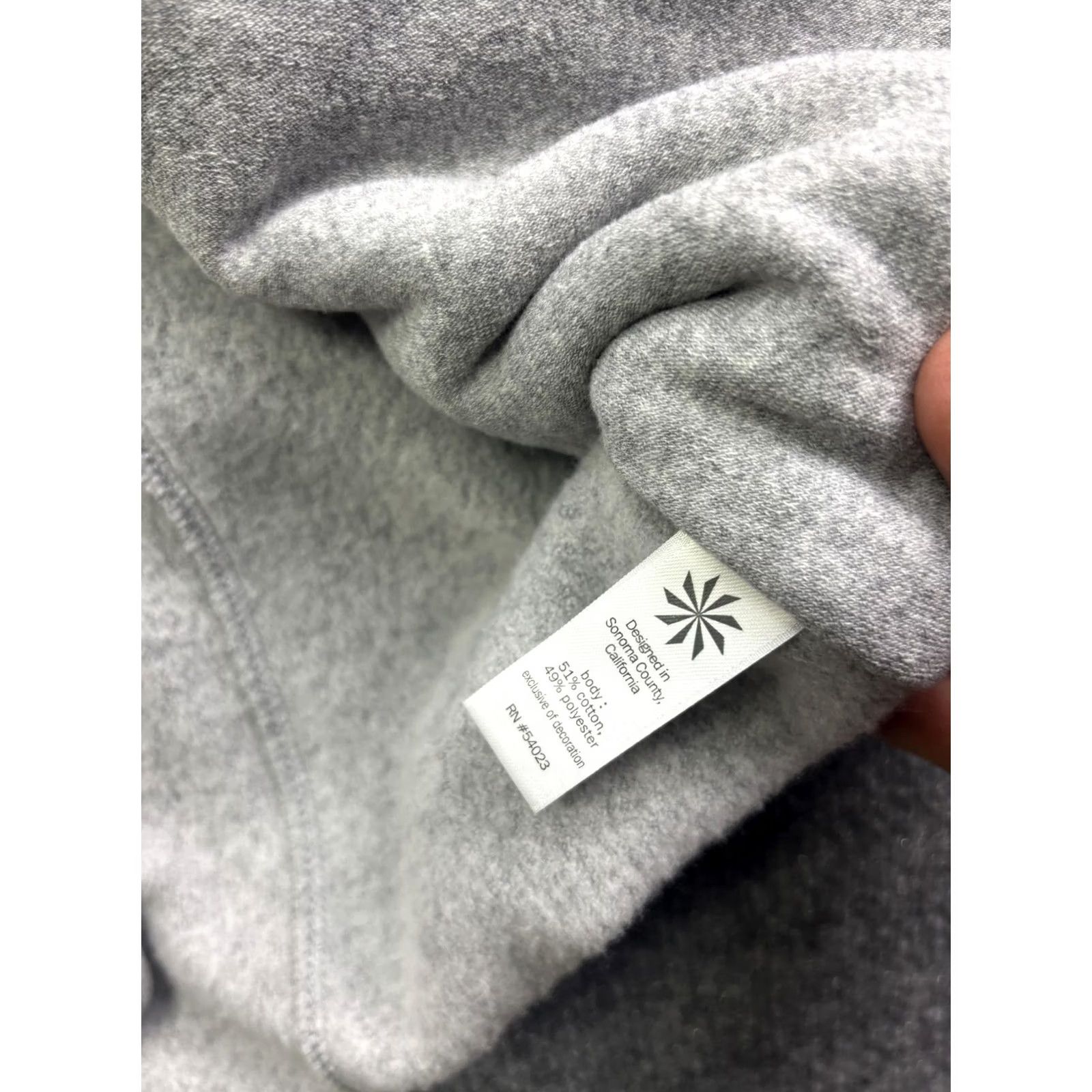 Athleta Athleta Sweatshirt Womens L Gray Fleece Cowl Neck Pullover Thermal Raglan Classic Sweatshirt L Women's Size L / US 10 / IT 46 - 5 Thumbnail
