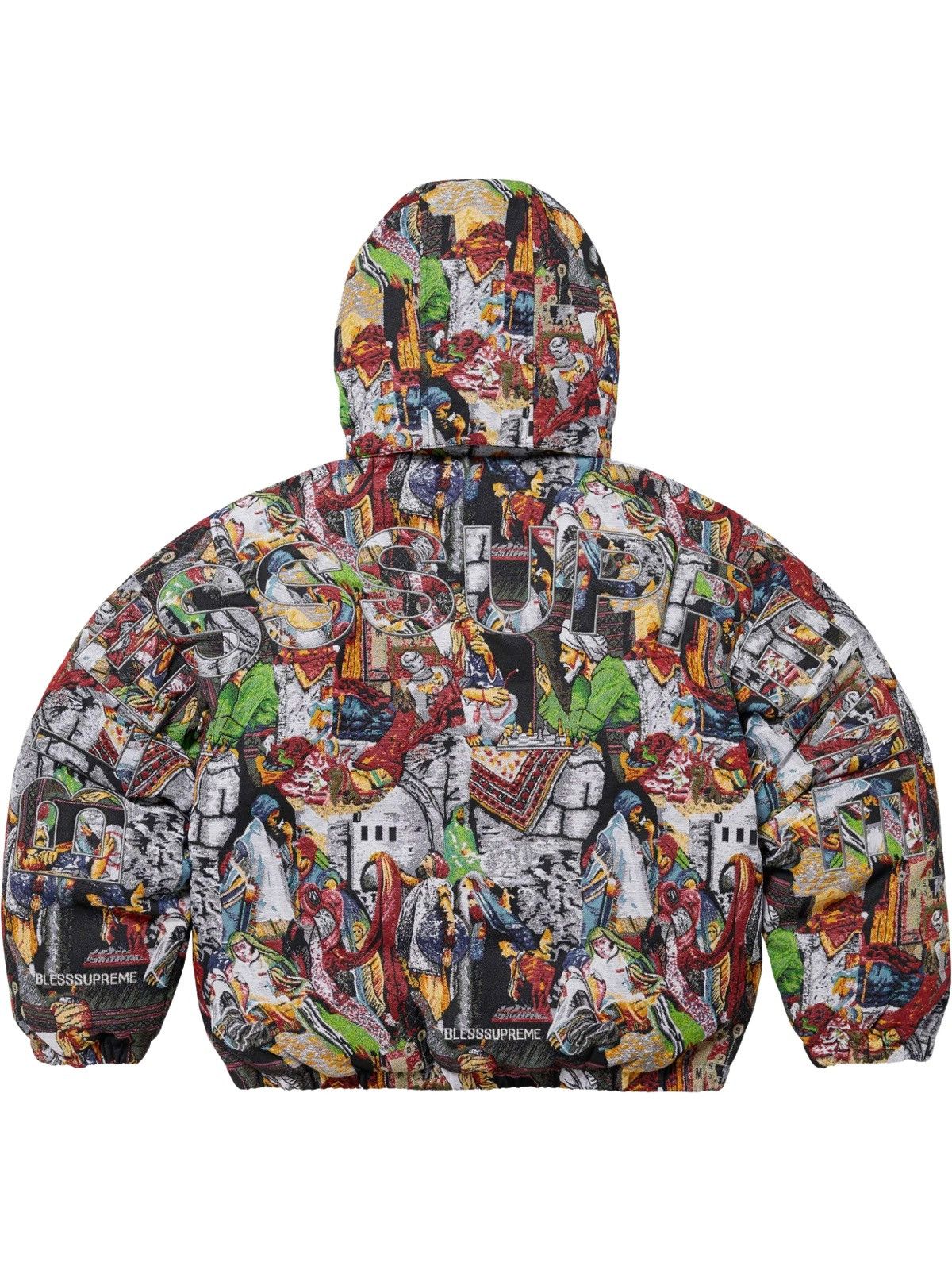Supreme Supreme × BLESS FW23 Tapestry Down Puffer Jacket – Size M Size US M / EU 48-50 / 2 - 3 Thumbnail
