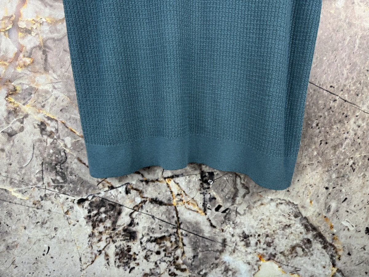 Ted Baker Ted Baker Textured Knit Polo Shirt Blue Short Sleeve Size US XL / EU 56 / 4 - 4 Thumbnail