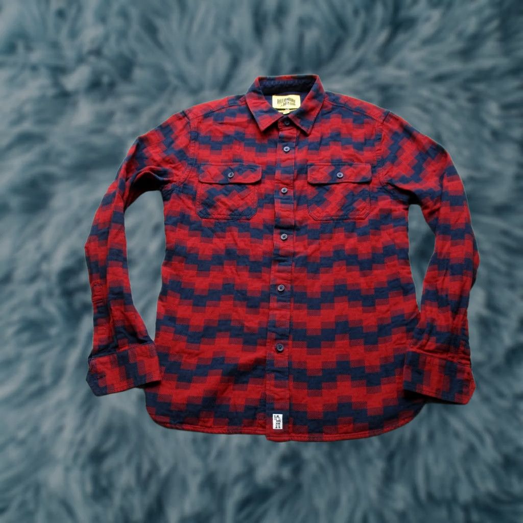Billionaire Boys Club Billionaire Boys Club Shirt Mens Medium Red Plaid Flannel Long Sleeve Button Up Size US M / EU 48-50 / 2 - 1 Thumbnail