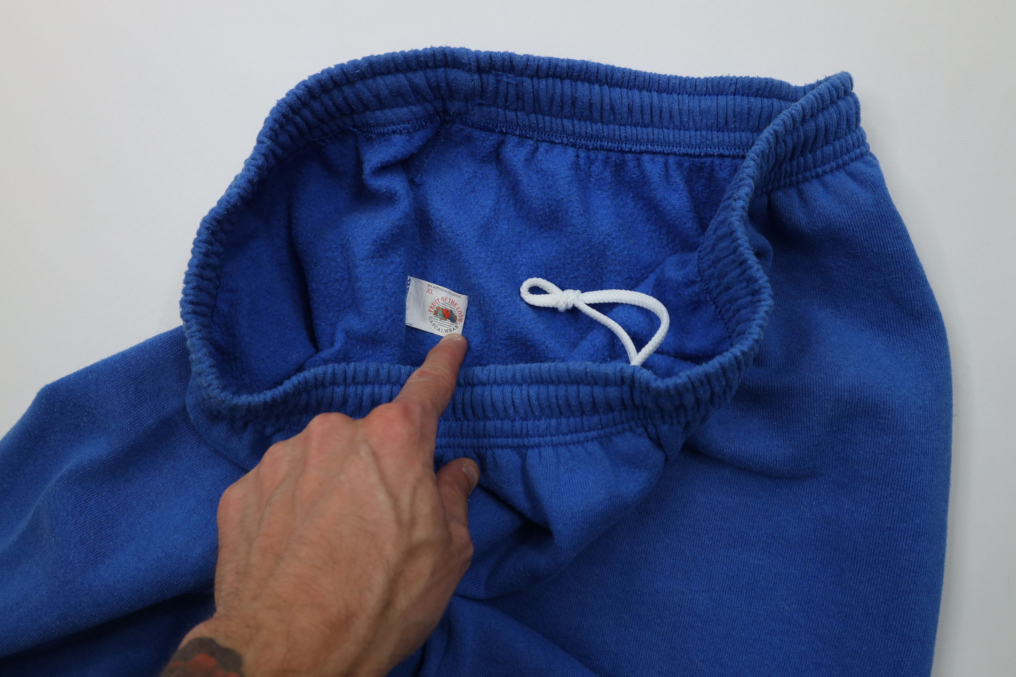 Vintage Vintage 90s Streetwear Sweatpants Joggers Royal Blue USA Size US 38 / EU 54 - 8 Thumbnail