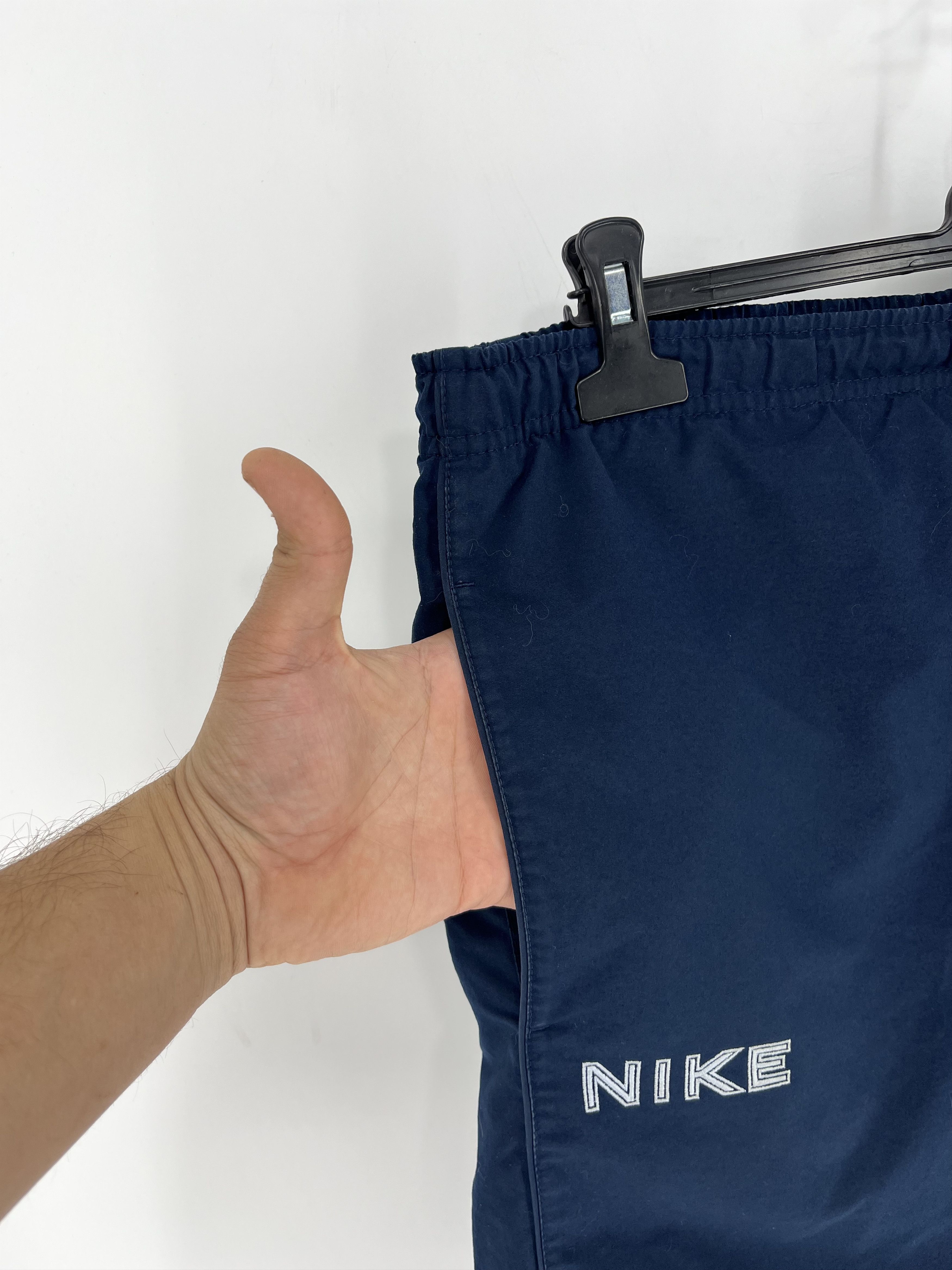 Nike × Vintage 90s Vintage Nike Swoosh Logo Shorts Travis Style Size US 32 / EU 48 - 4 Thumbnail