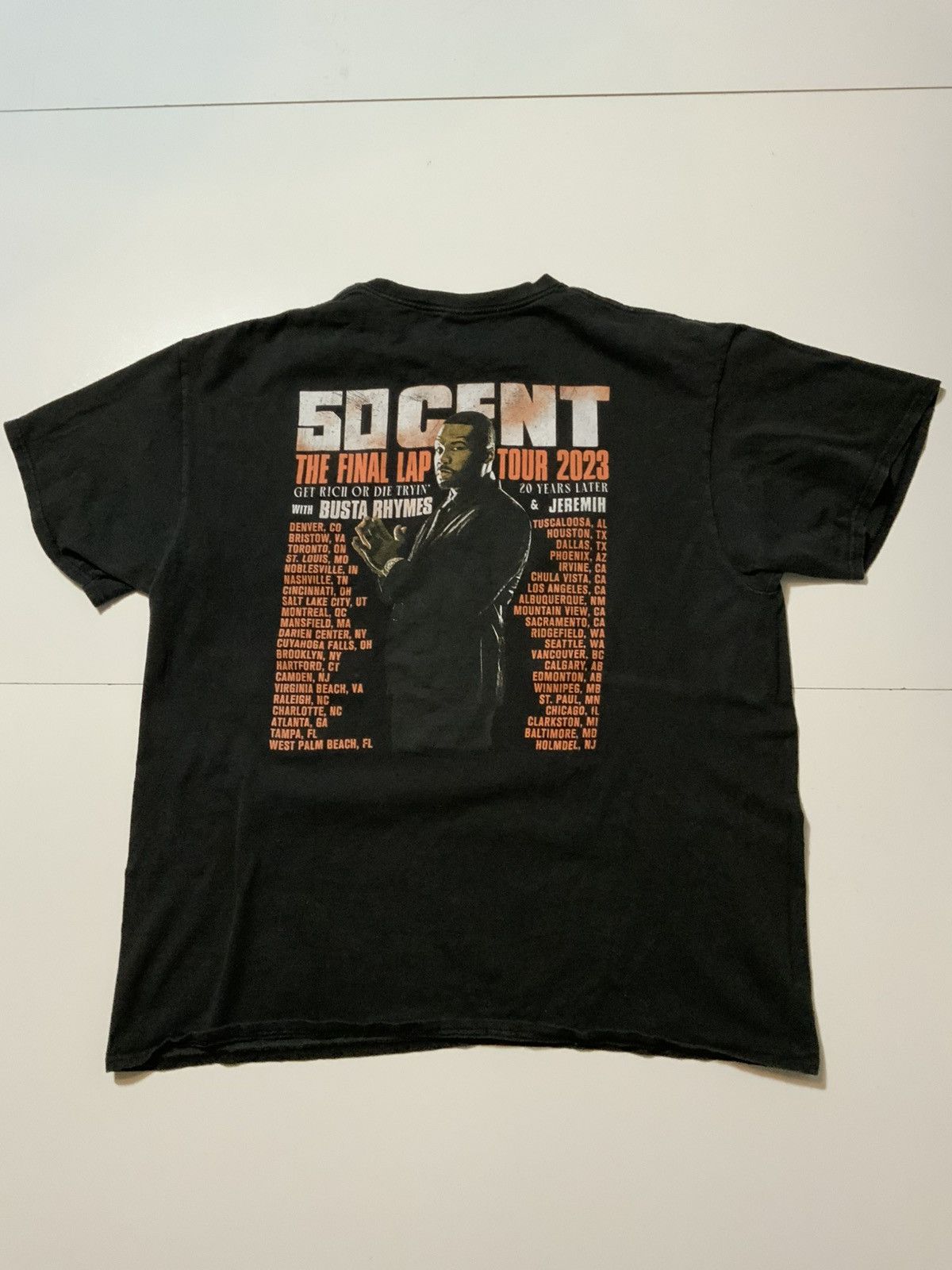50 Cent 50 Cent Get Rich Or Die Tryin Final Lap Tour Hip Hop T-Shirt Size US XL / EU 56 / 4 - 3 Thumbnail