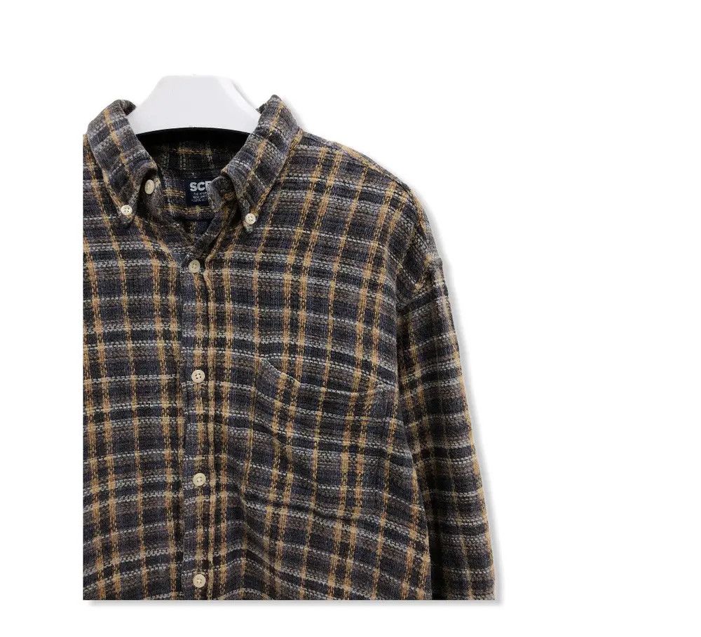 Vintage Vintage Scene Plaid Tartan Flannel shirt 👕 Size US M / EU 48-50 / 2 - 2 Thumbnail