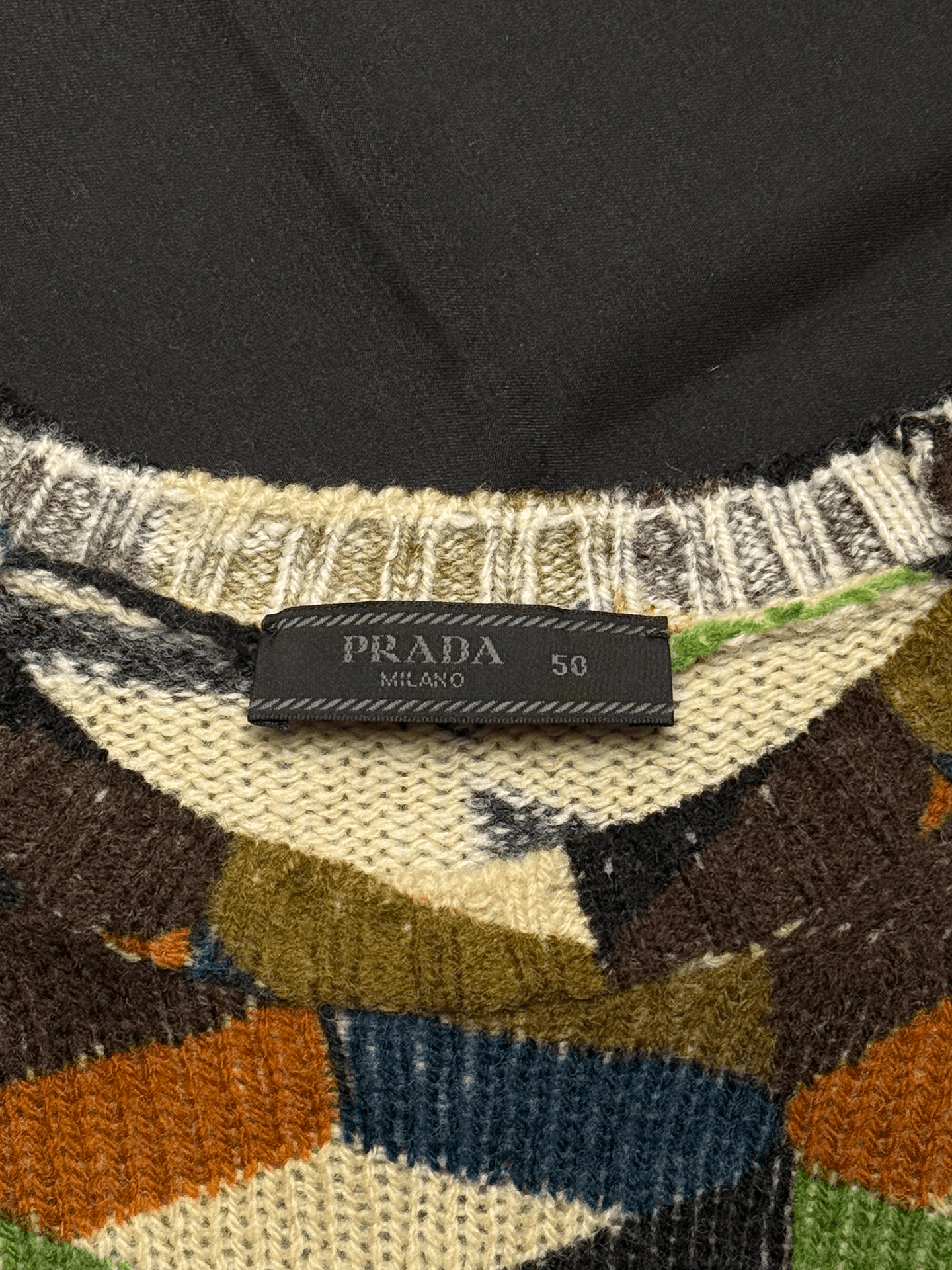 Prada Prada Geometric Fantasy laine sweater Size US M / EU 48-50 / 2 - 2 Thumbnail