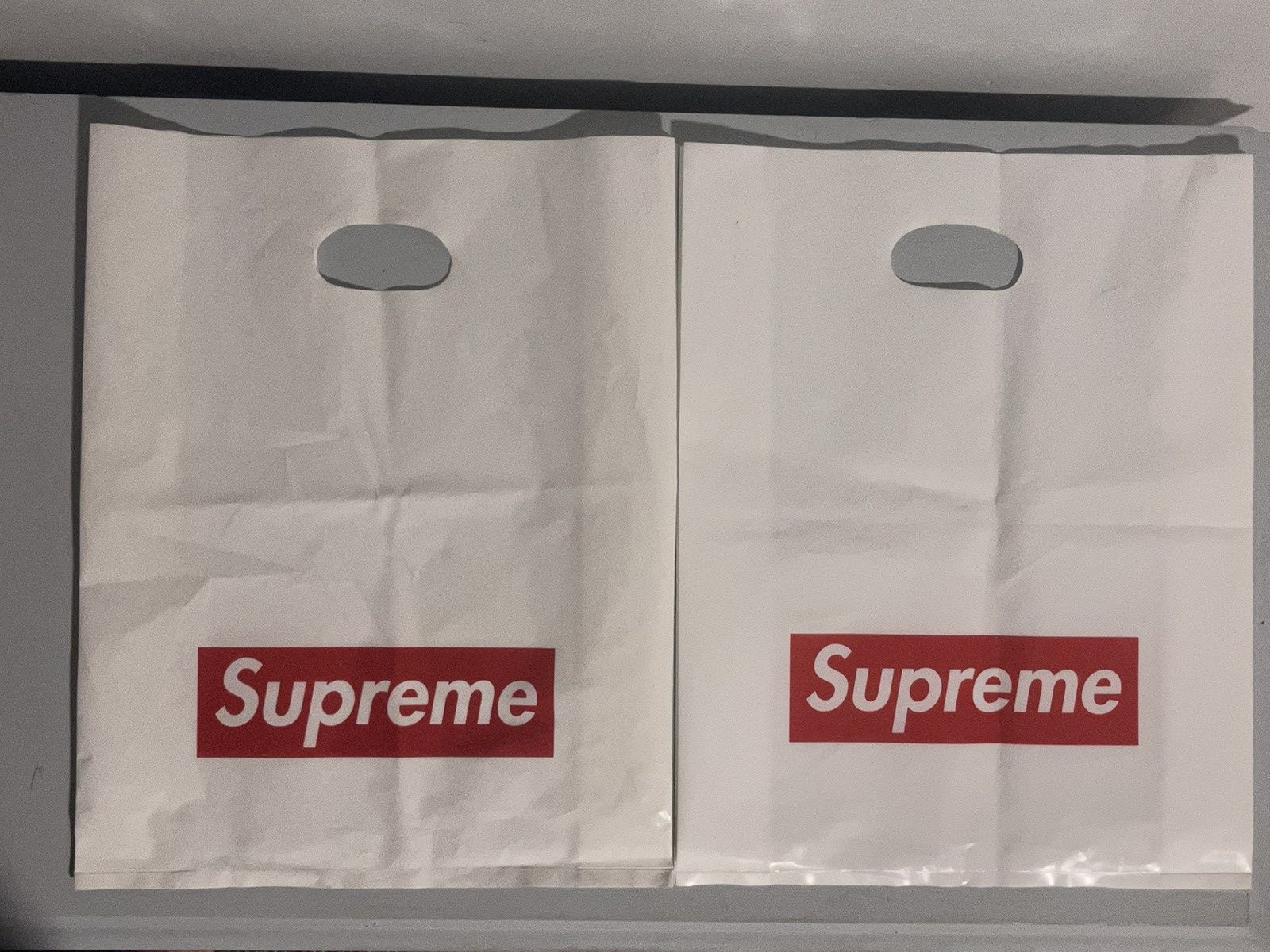 Supreme White Supreme Box Logo Plastic Bag (x2) Size ONE SIZE - 2 Thumbnail